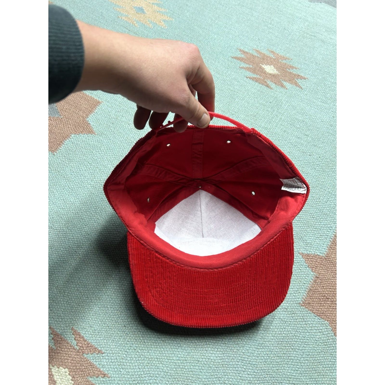 Vintage VINTAGE SnapBack Hat Corduroy Cap bob Evans restaurant food red adjustable Men Size ONE SIZE - 5 Thumbnail