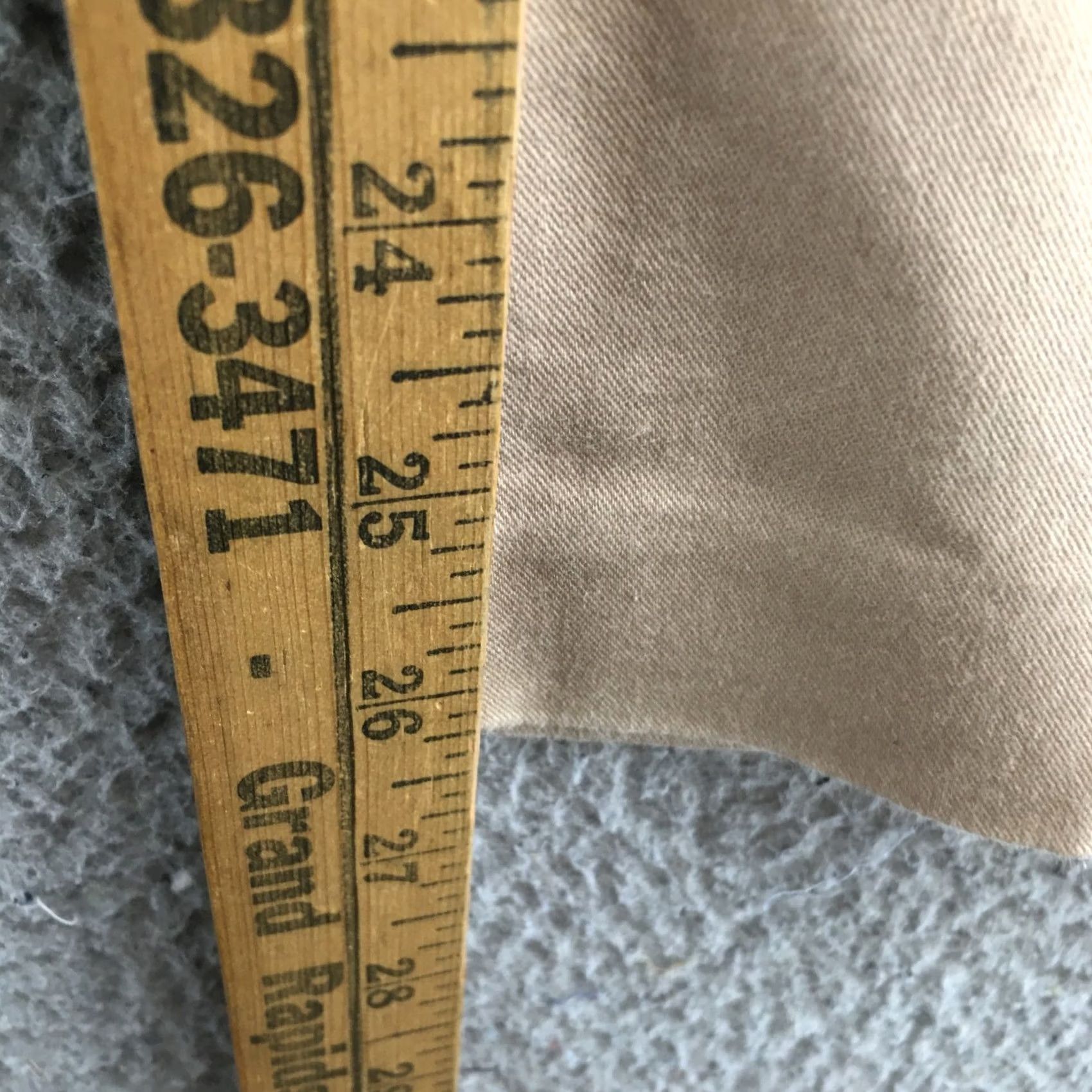 Calvin Klein Calvin Klein Womens Straight Trouser Pants Beige Mid Rise 32.5x26.25 Reg Tapered Logo Pockets Chino Machine Washable Size 24" / US 00 / IT 34 - 7 Thumbnail