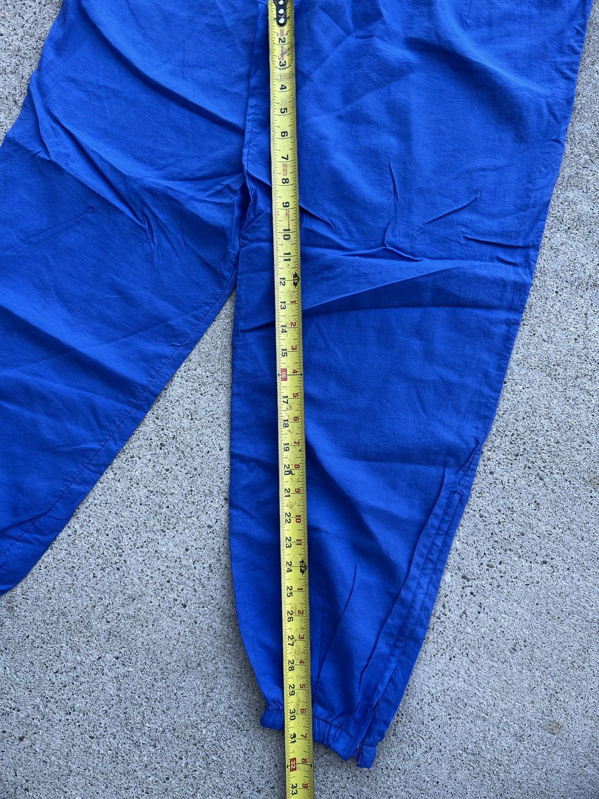 Nike × Vintage Vintage 1990s Nike Blue Windbreaker Zip Track Pants Size L Size US 36 / EU 52 - 8 Thumbnail
