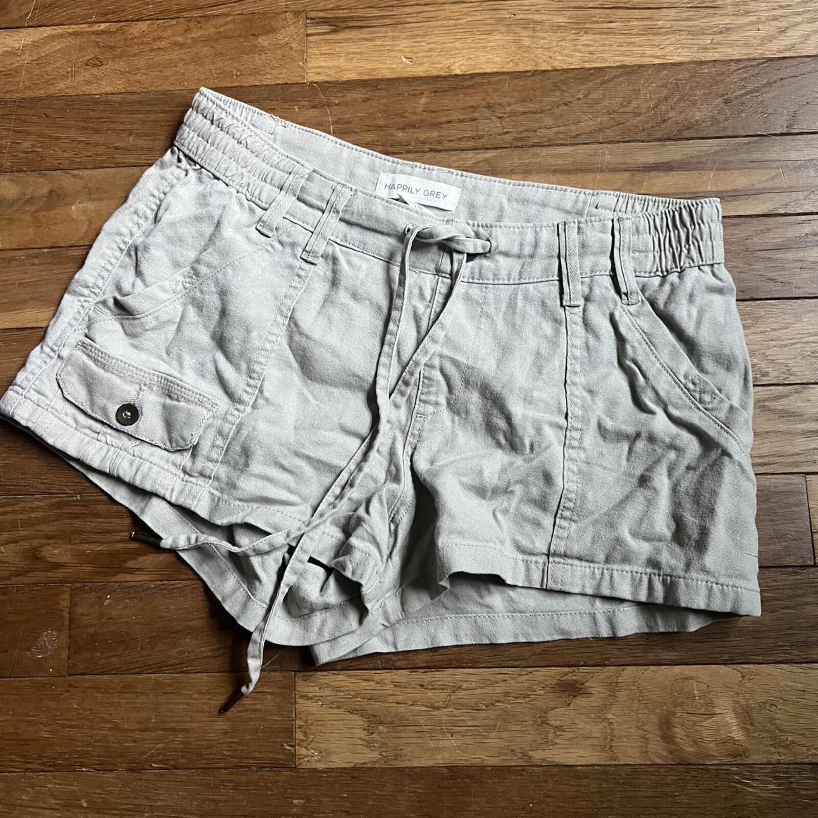 Other Happy Grey khaki cargo shorts Size 32" / US 10 / IT 46 - 7 Thumbnail