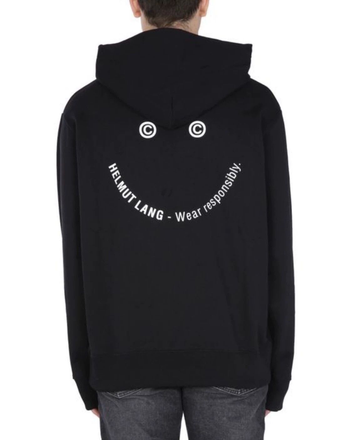 Helmut Lang Helmut Lang Back Smiley Stay In School Hoodie Size US L / EU 52-54 / 3 - 1 Thumbnail