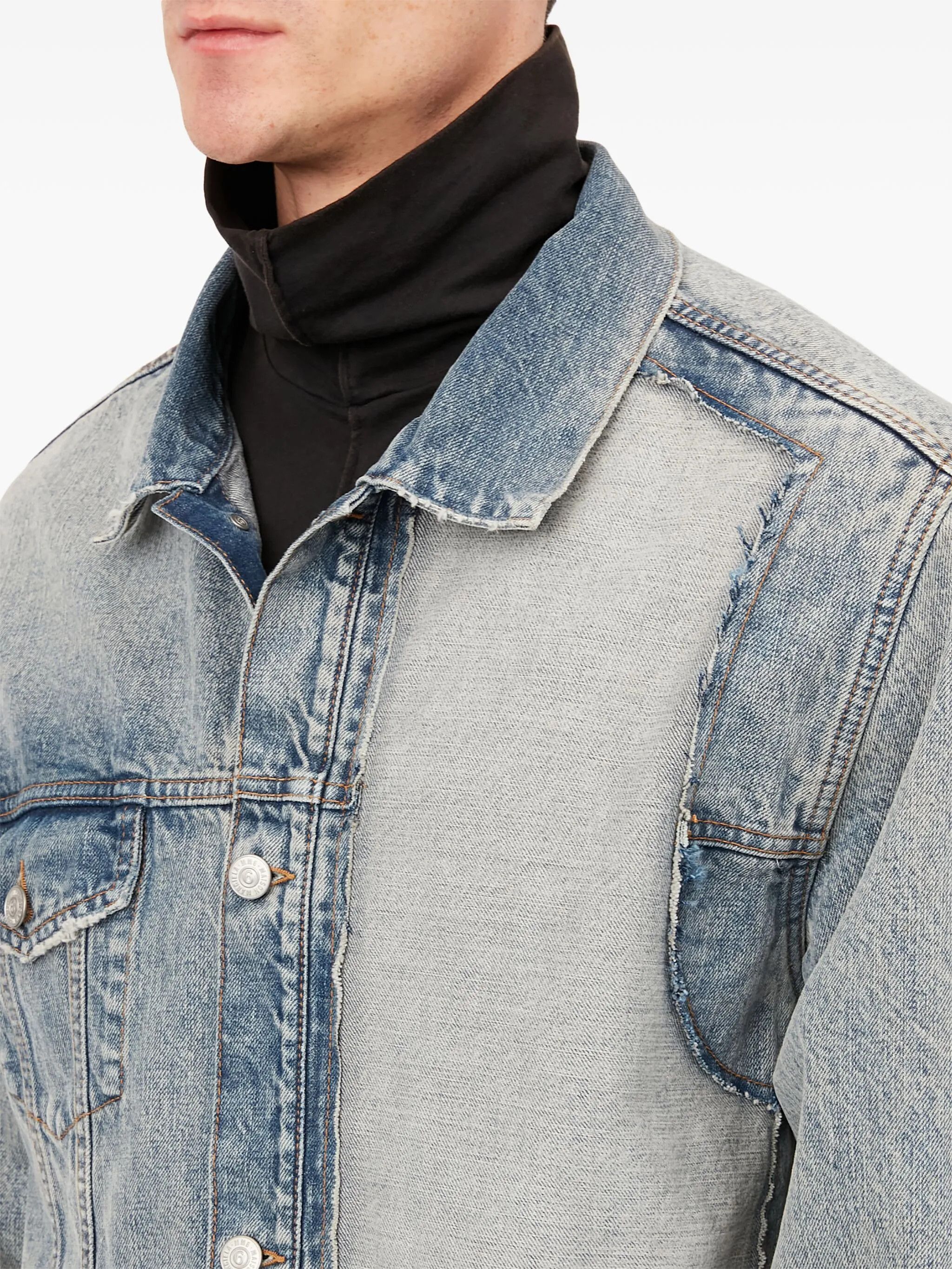 Maison Margiela oc11z0925 Denim Jacket in Light Blue Size US L / EU 52-54 / 3 - 7 Thumbnail