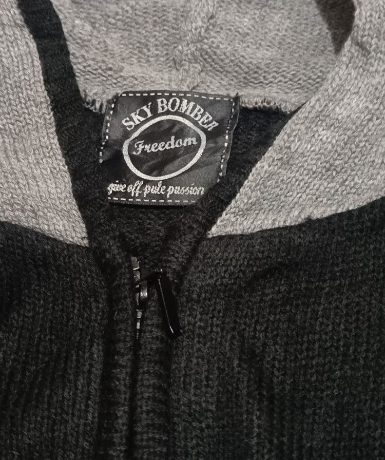 Beauty Beast Y2k Sky Bomber Poem Knit Zip Size M / US 6-8 / IT 42-44 - 3 Thumbnail