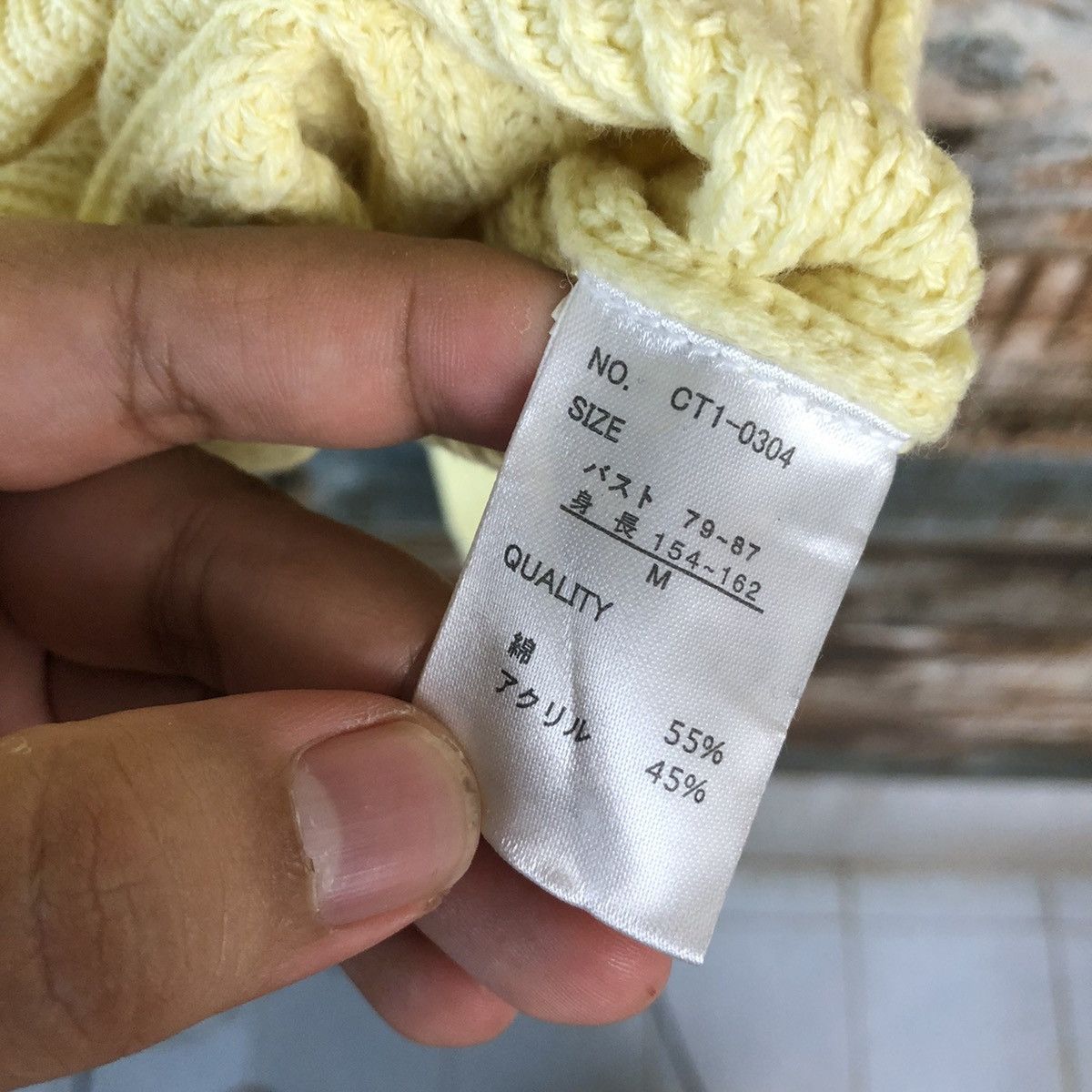 Japanese Brand Cepo Aatt Yellow Cardigan Knitwear #A1358 Size M / US 6-8 / IT 42-44 - 12 Thumbnail
