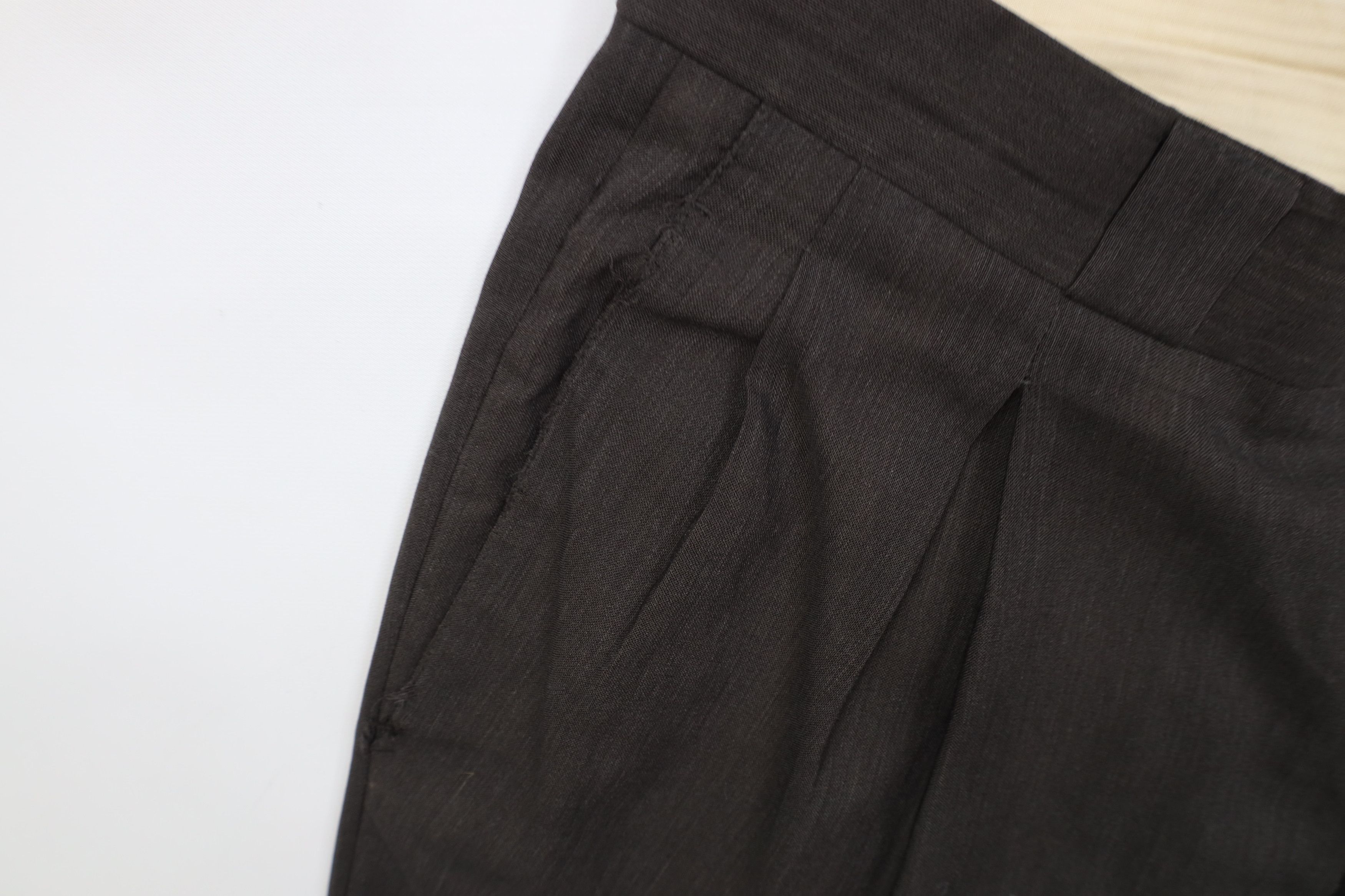 Giorgio Armani Vintage 80s 90s Giorgio Armani Wool Wide Leg Chino Pants Size US 34 / EU 50 - 9 Thumbnail