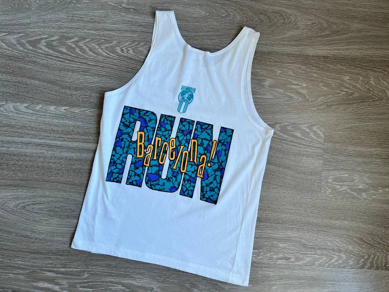 Nike Vintage Nike Run Barcelona Tank Sleeveless M Size US M / EU 48-50 / 2 - 1 Thumbnail
