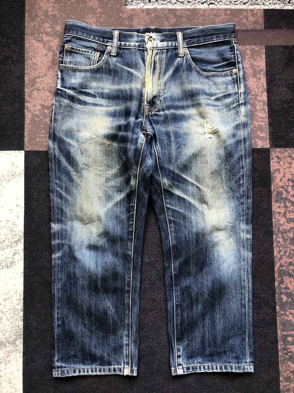 If Six Was Nine × Le Grande Bleu (L.G.B.) × Uniqlo Vintage Japanese brand uniqlo nice fade jeans lgb style Size US 34 / EU 50 - 3 Thumbnail