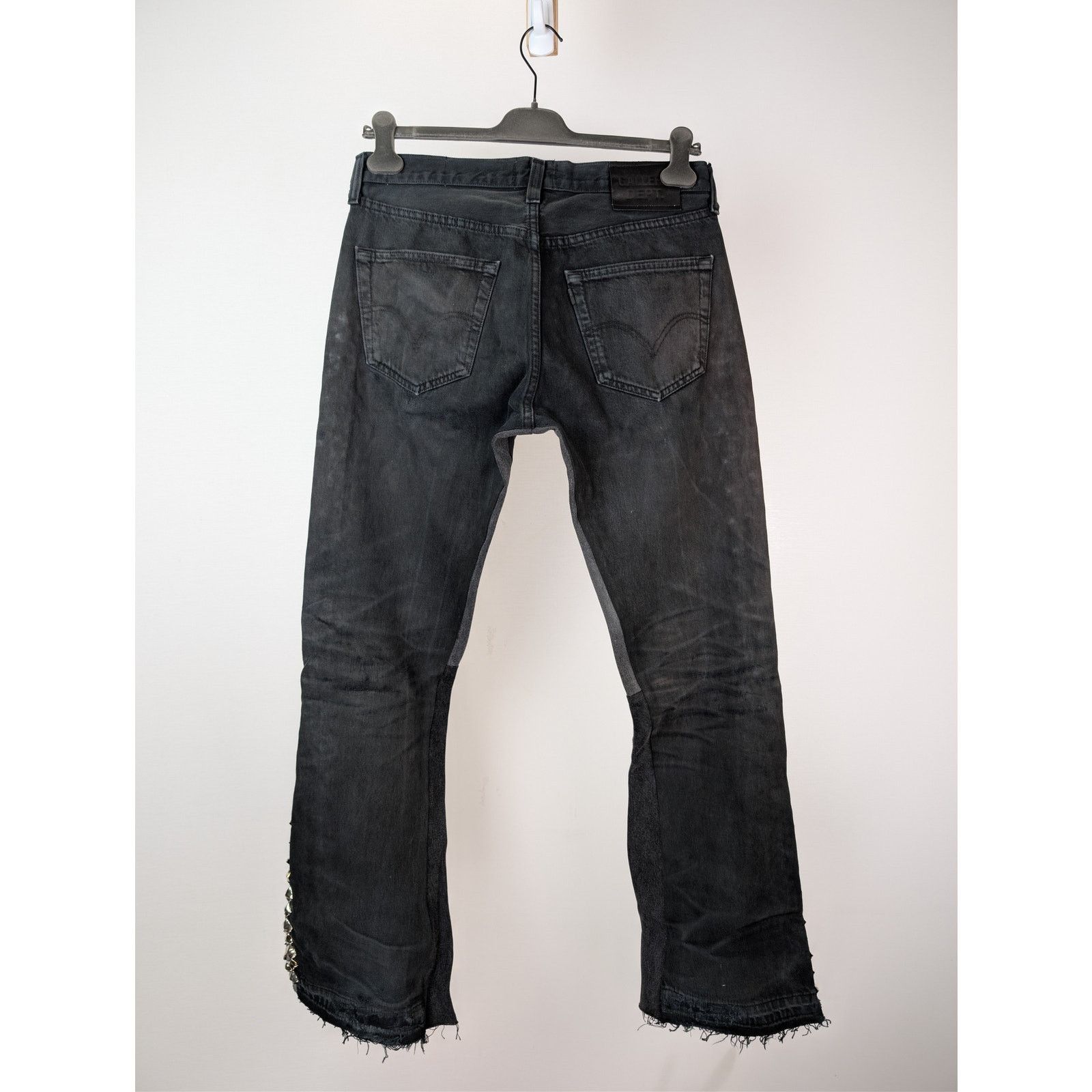 Gallery Dept. o1rshd1 Studded LA Flare Jeans in Black 32 x 34 Size US 32 / EU 48 - 17 Thumbnail