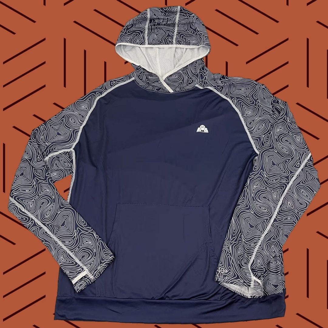 Eastern Mountain Sports EMS Hoodie Mens 2XL Blue Vitalpeak Techwick Hike Stretch Jacket Regular Long Sleeve Outdoor Sports Gear EMS Size US XXL / EU 58 / 5 - 1 Thumbnail