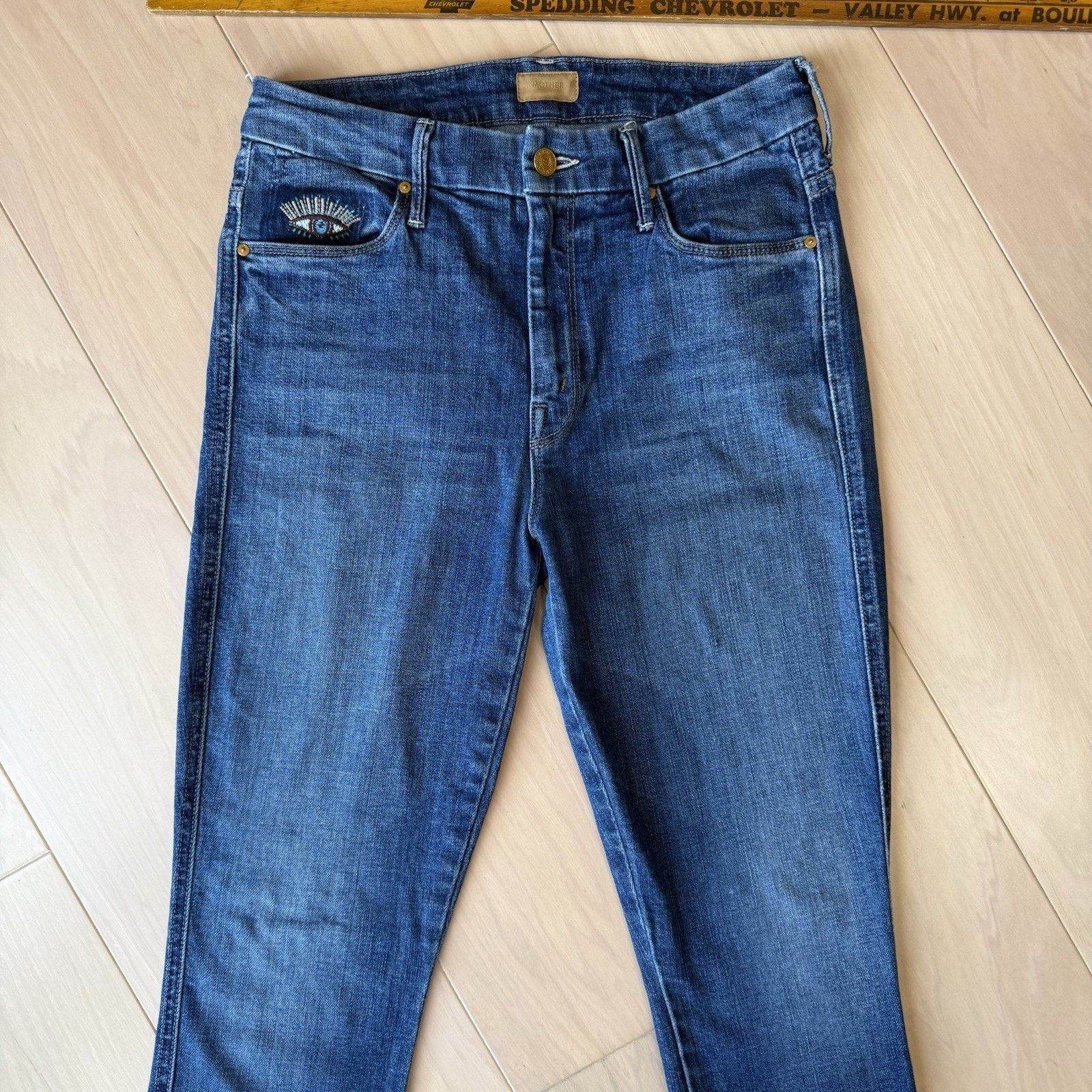 MOTHER Mother High Waisted Double Looker Ankle Fray Jeans W 27 Size 27" / US 4 / IT 40 - 3 Thumbnail