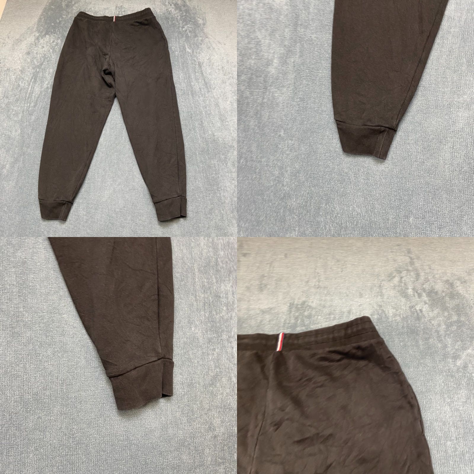 Tommy Hilfiger Tommy Hilfiger Sweatpants Mens M Black Cotton Drawstring Tapered Dark Wash Casual Pants Size US 31 - 9 Thumbnail