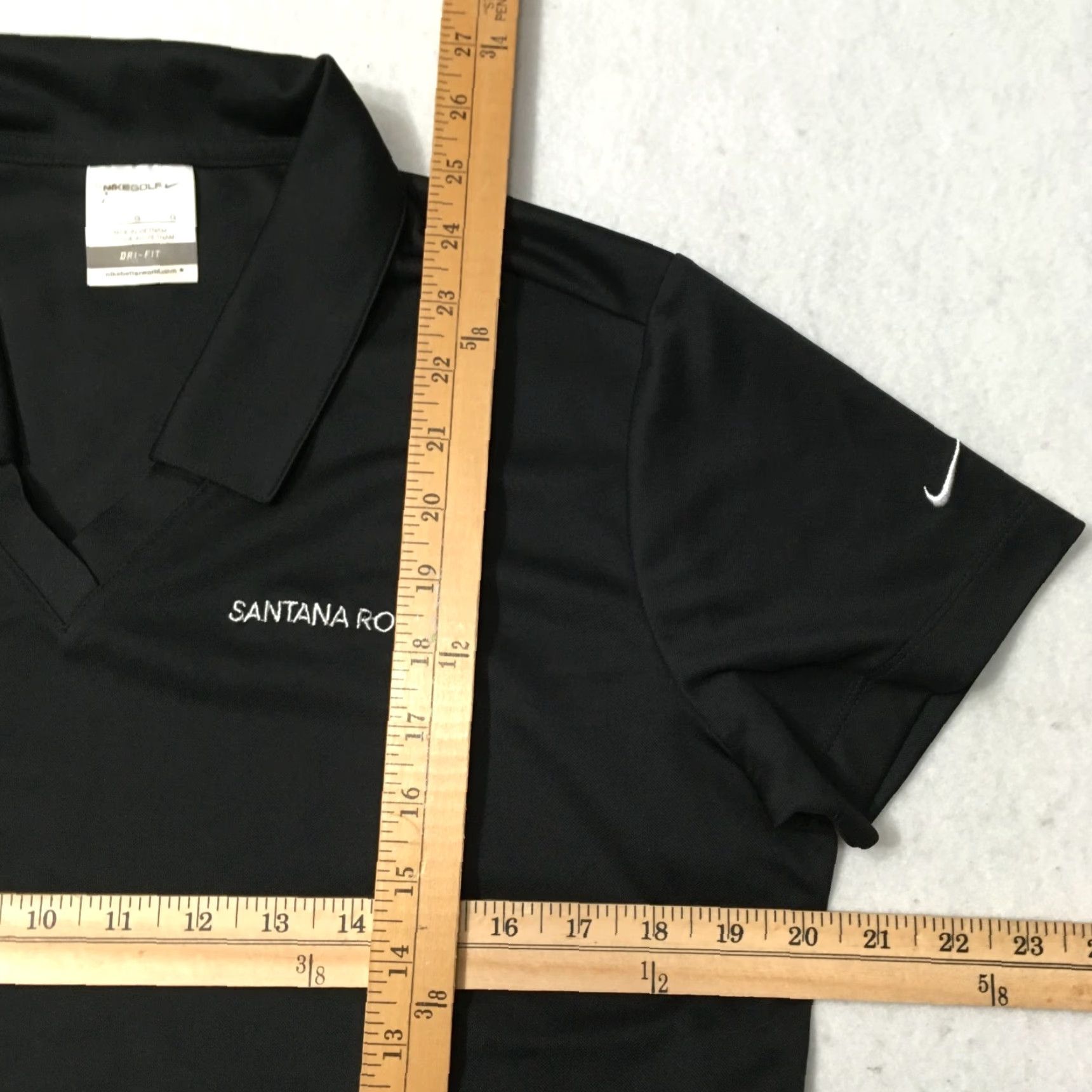 Nike Nike Golf Polo Shirt Ladies Short Sleeve Dri-fit Tour Performance Black Large Size L / US 10 / IT 46 - 6 Thumbnail