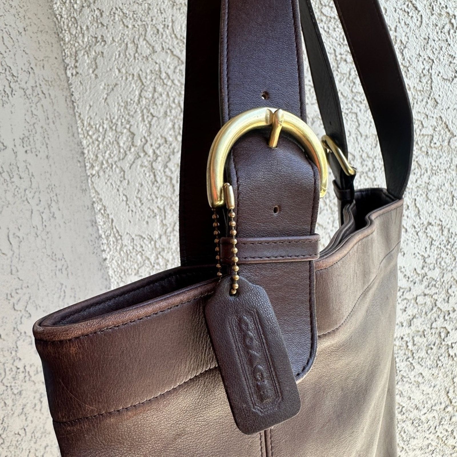 Coach COACH Vintage Duffle Soho XL Vermillion Brown Leather Purse Size ONE SIZE - 9 Thumbnail