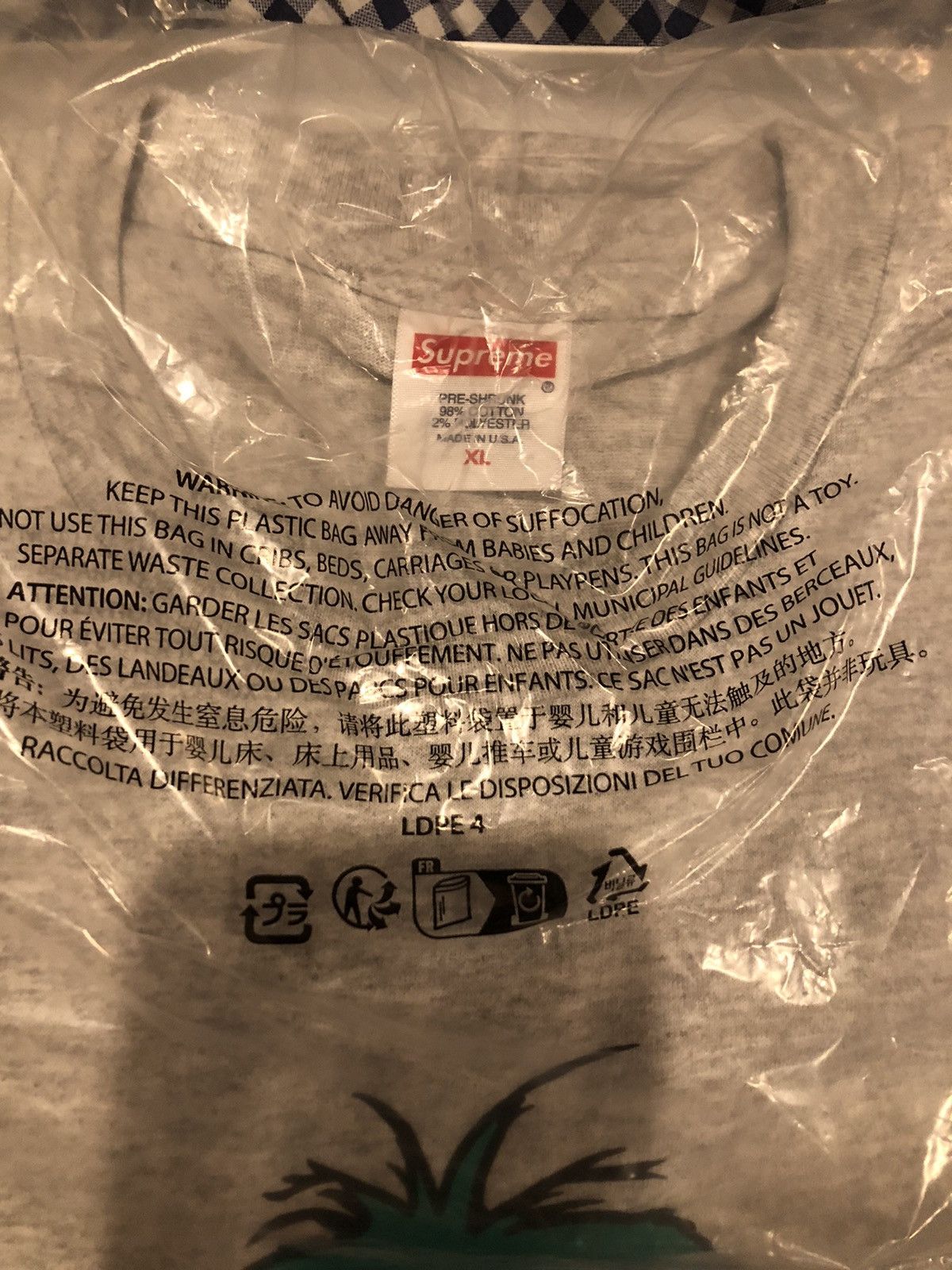 Supreme Supreme Camacho Tee XL Grey FW23 Size US XL / EU 56 / 4 - 3 Thumbnail