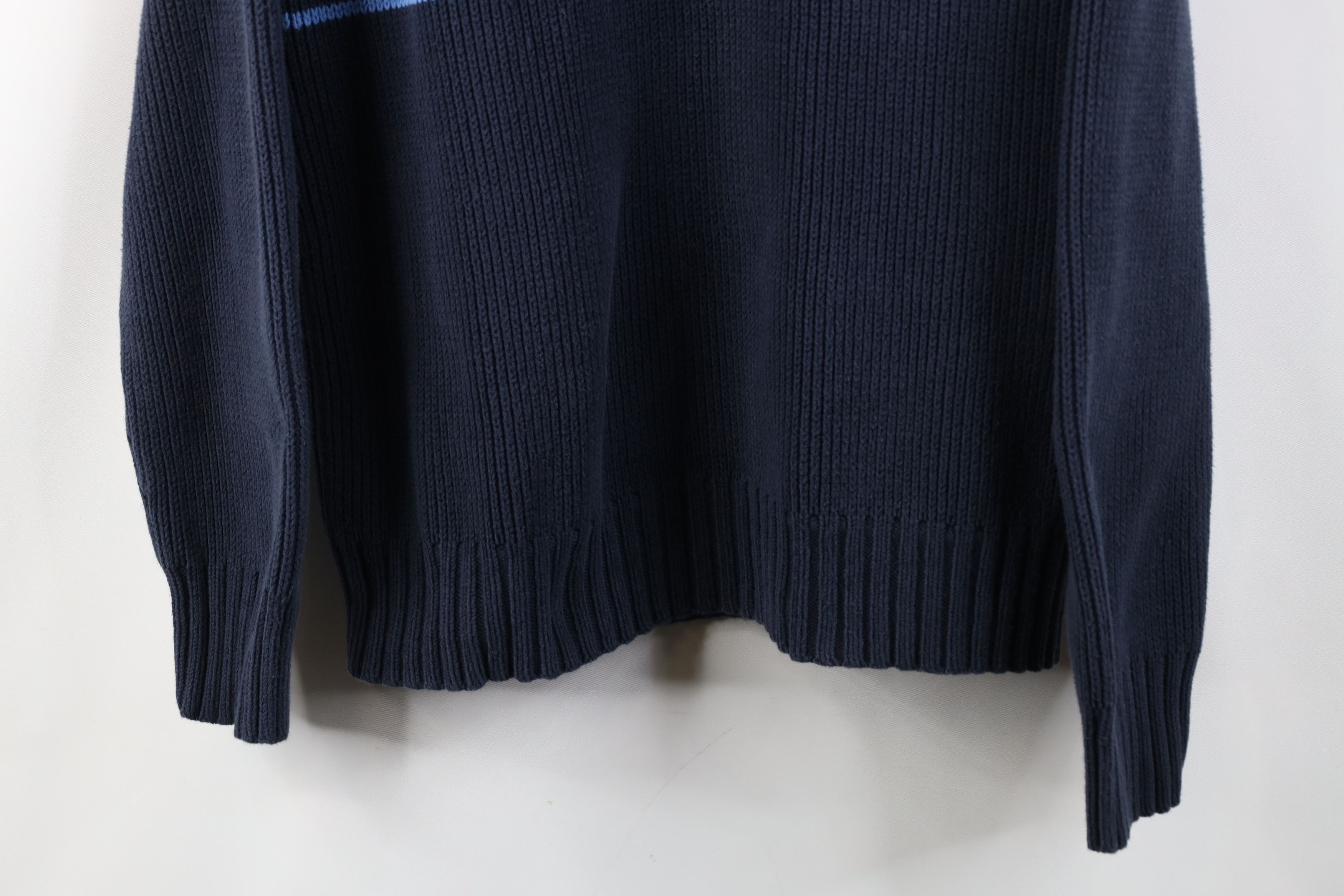 Gap Vintage Y2K Gap Heavy Cotton Ribbed Knit Half Zip Sweater Size US M / EU 48-50 / 2 - 3 Thumbnail