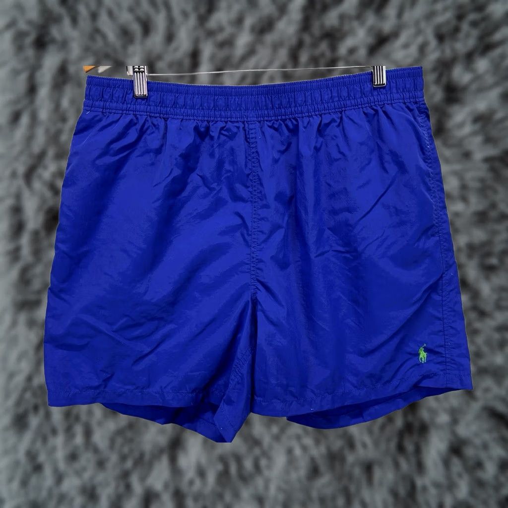 Polo Ralph Lauren VINTAGE Polo Ralph Lauren Swim Trunks Bottoms Mens 2XL Blue Pony Logo 34x5.5 Size US XXL / EU 58 / 5 - 1 Thumbnail