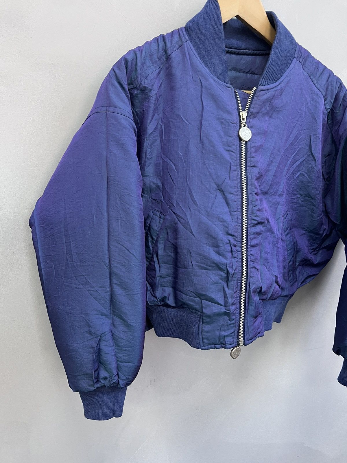 Issey Miyake × Japanese Brand × Vintage NYLON LAUTREMONT REVERSIBLE BOMBER JPG STYLE Y2K Size US M / EU 48-50 / 2 - 16 Thumbnail