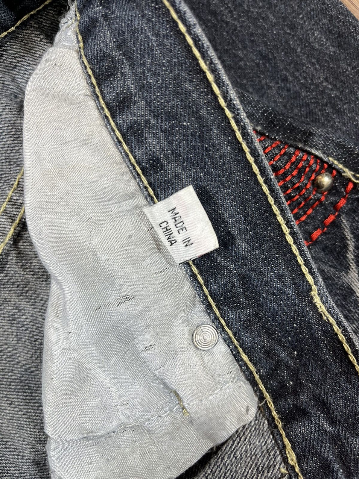 Beauty Beast Vintage Y2K Embroidered Flared Denim Jeans Size US 34 / EU 50 - 9 Thumbnail