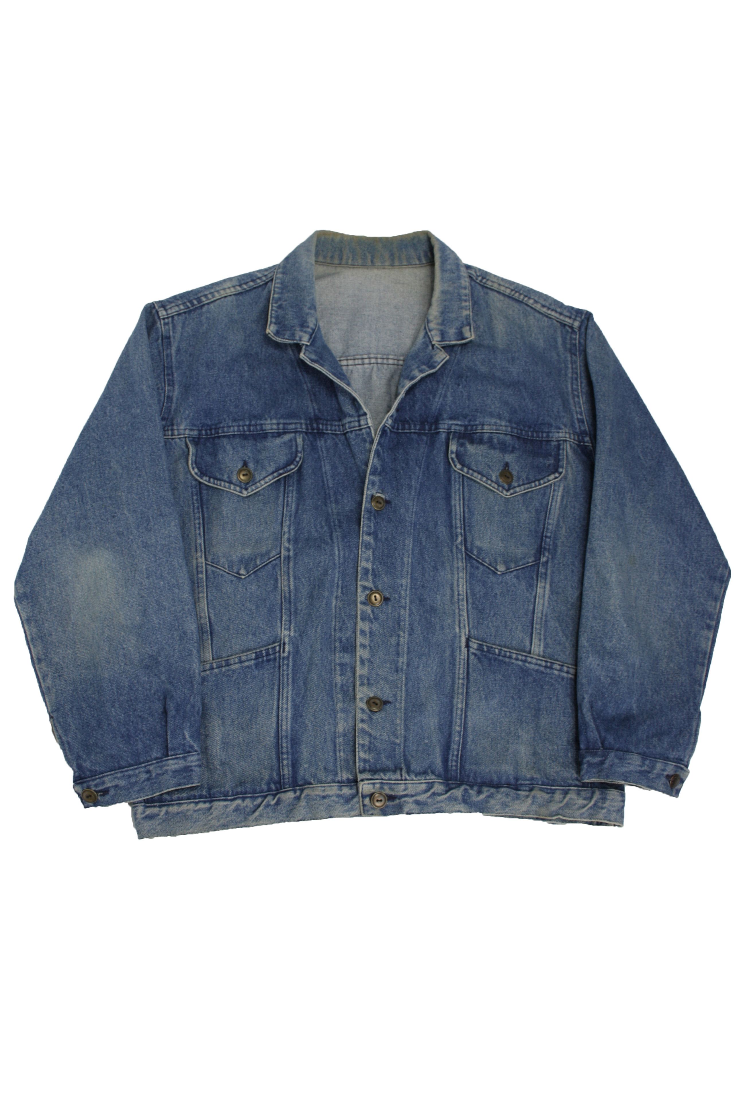 Vintage MAD JEANS 80-90s Vintage Work Chore Washed Denim Jacket | Grailed