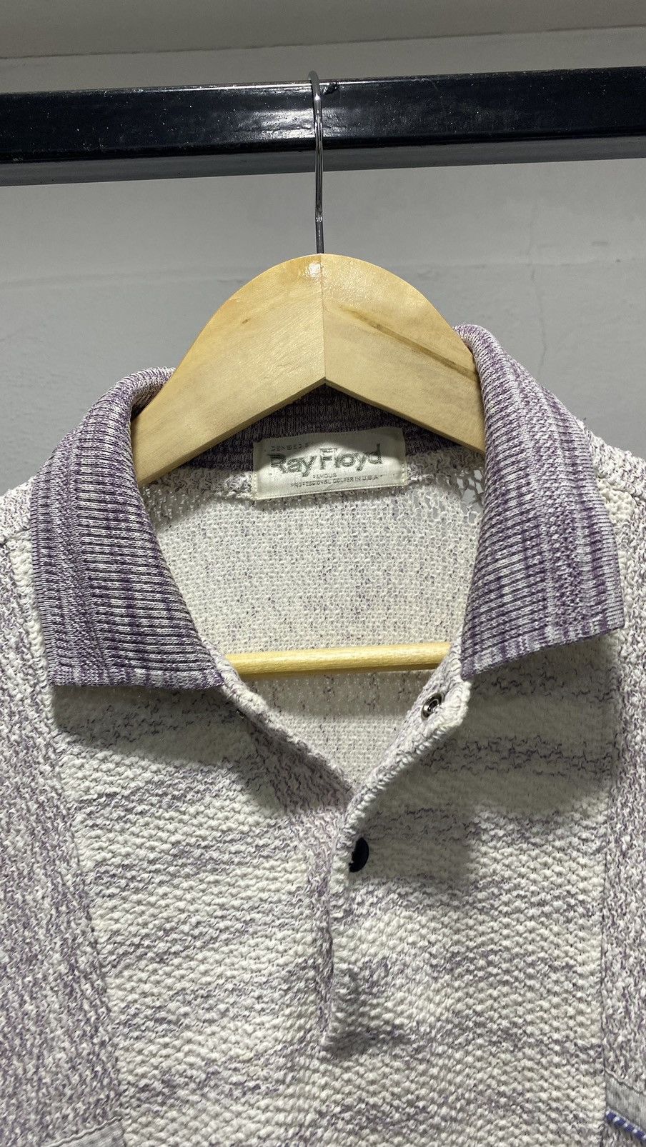 Japanese Brand × Vintage Ray Floyd Knit Collar Sweater 80s Size US S / EU 44-46 / 1 - 3 Thumbnail