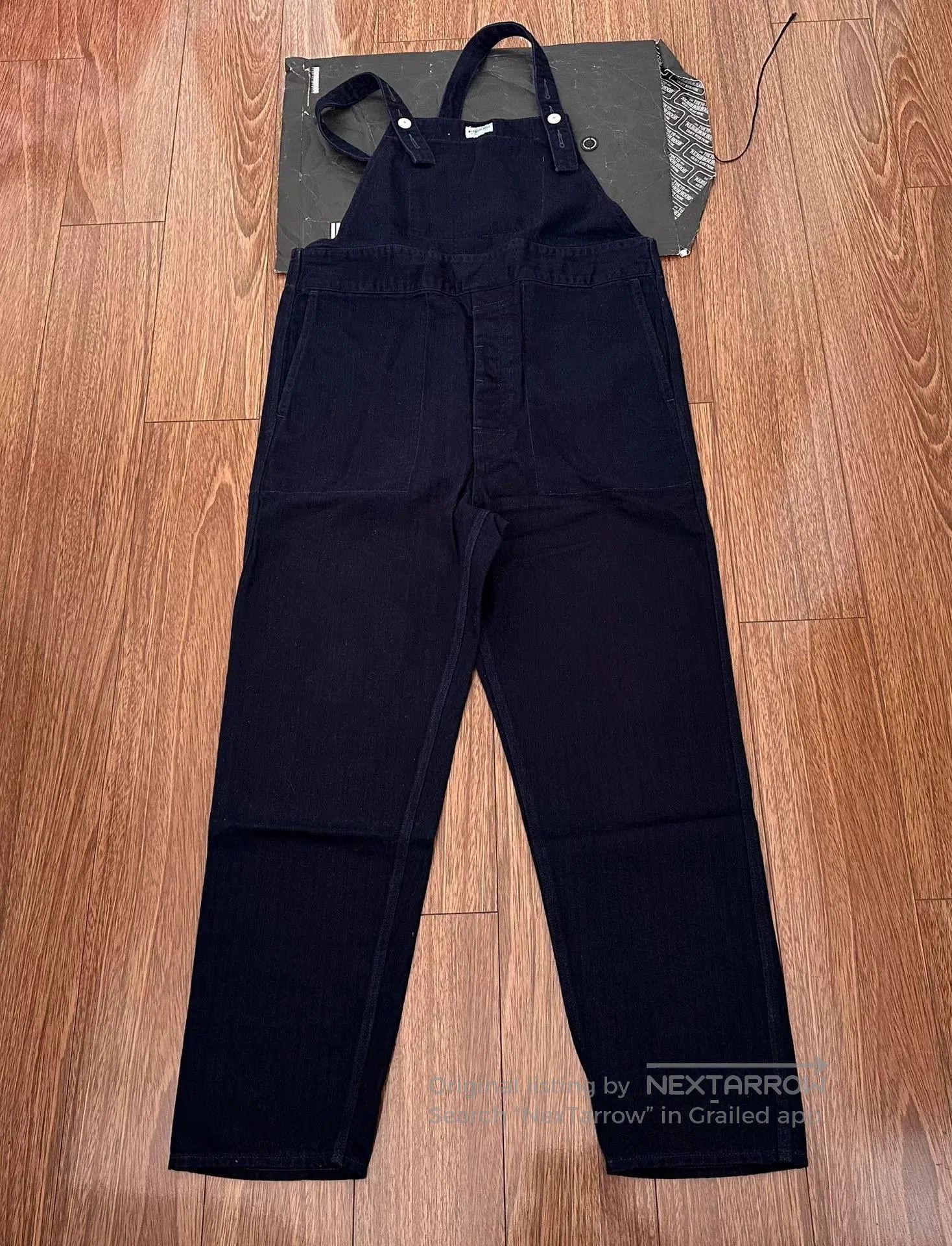 Neighborhood blue dye herringbone fabric overalls. Size US 28 / EU 44 - 1 Thumbnail