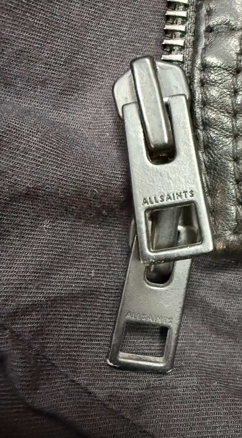 Allsaints AllSaints Men's Leather Jacket Lark XL. Size US XL / EU 56 / 4 - 6 Thumbnail