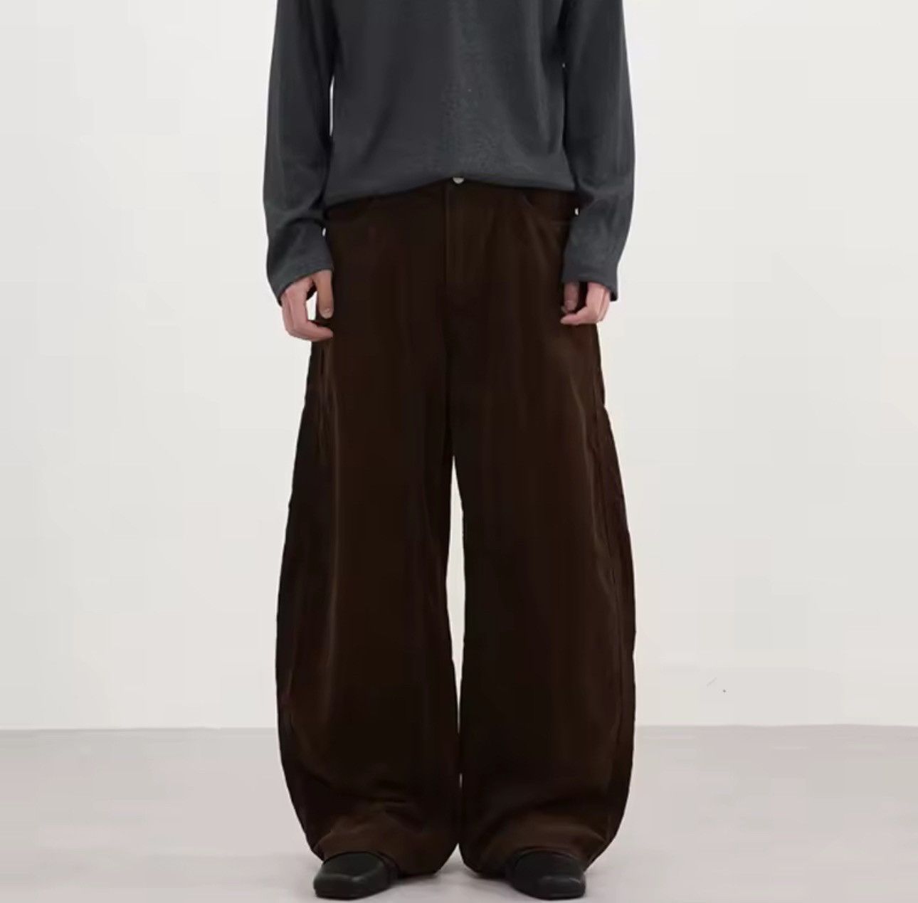 Vintage Corduroy Retro Vintage Style Baggy Brown Pants Y2k Size US 32 / EU 48 - 1 Thumbnail