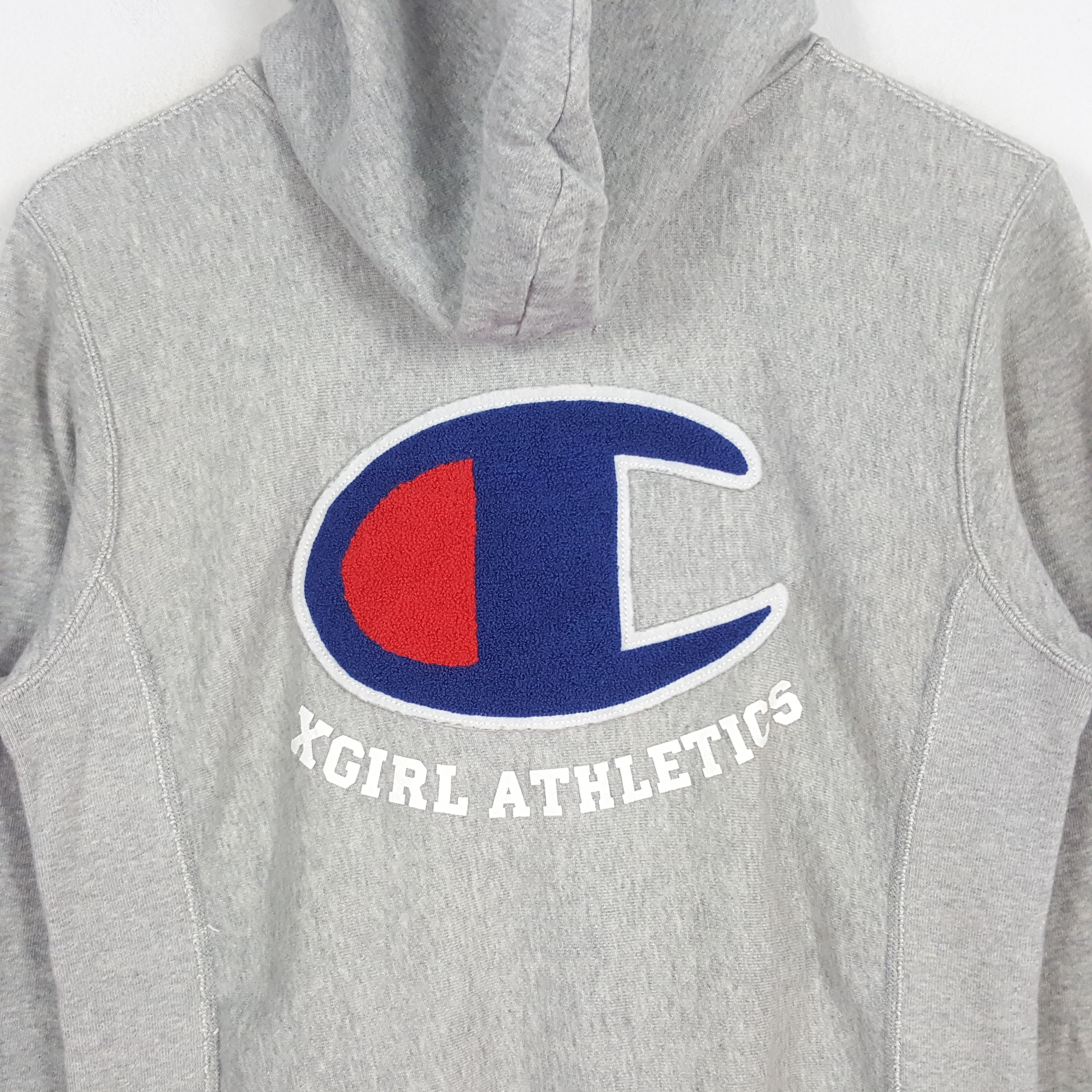 Champion × Japanese Brand × Vintage Vintage Champion Xgirl Athletics Japanese Style Hoodies Size US S / EU 44-46 / 1 - 2 Thumbnail