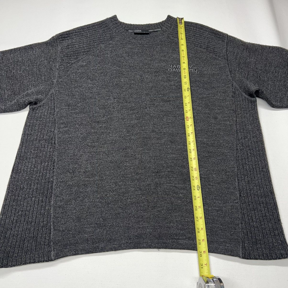 Harley Davidson Harley Davidson Sweater Grey Wool Knit Crewneck Logo Biker Size US XL / EU 56 / 4 - 15 Thumbnail