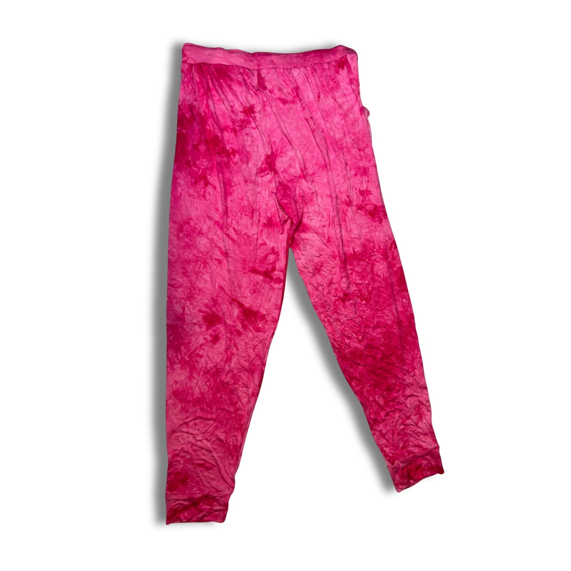 Other René Rofé Womens Tie-Dye Pink Joggers Sleepwear Medium 95% R Size 30" / US 8 / IT 44 - 3 Thumbnail