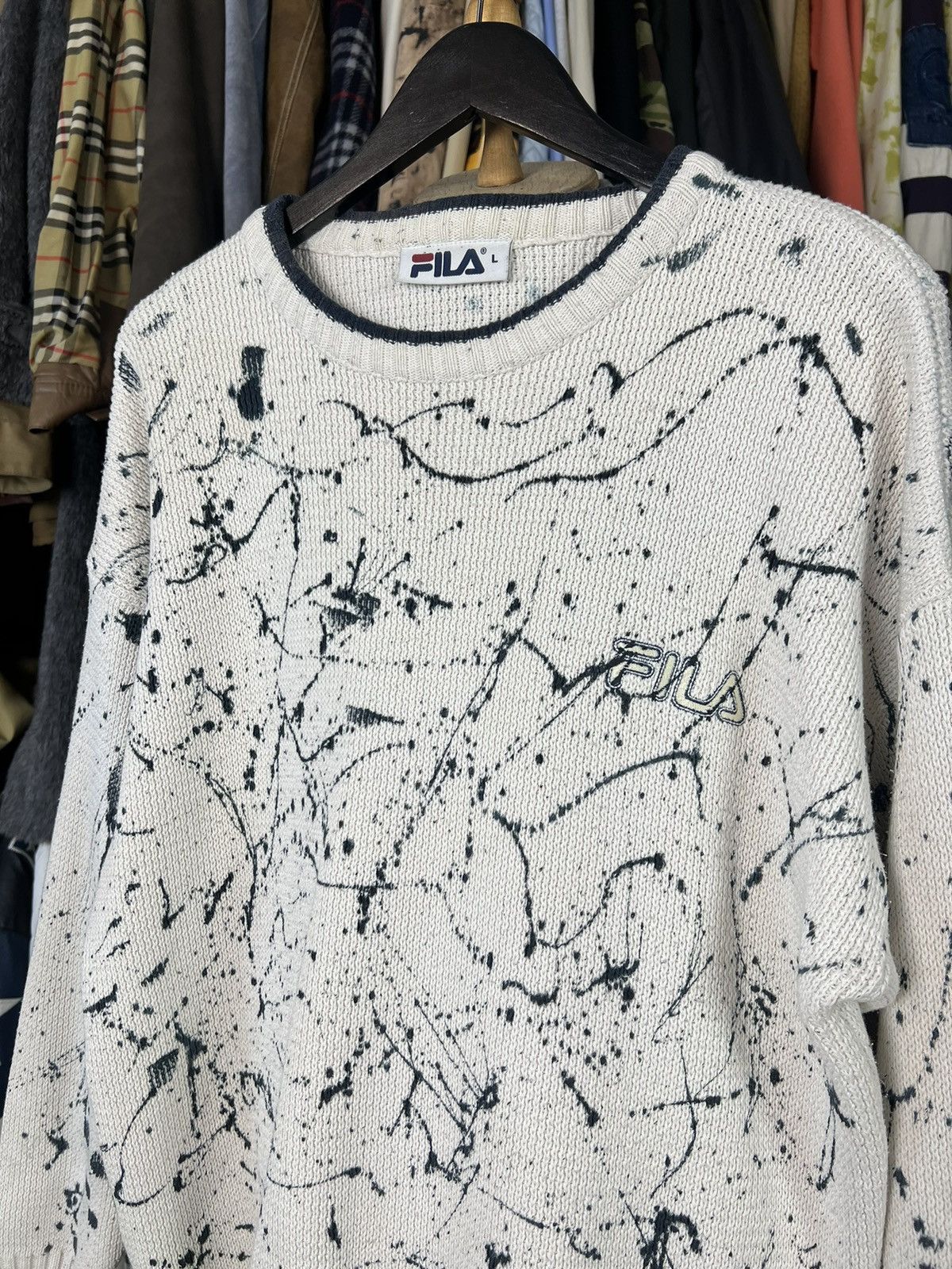 Fila Vintage Fila Custom Sweater Size M - L Size US L / EU 52-54 / 3 - 2 Thumbnail
