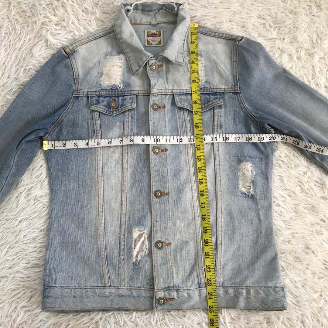 Japanese Brand Jeans Fashion Philosophy Distress Denim Jacket Size US L / EU 52-54 / 3 - 5 Thumbnail