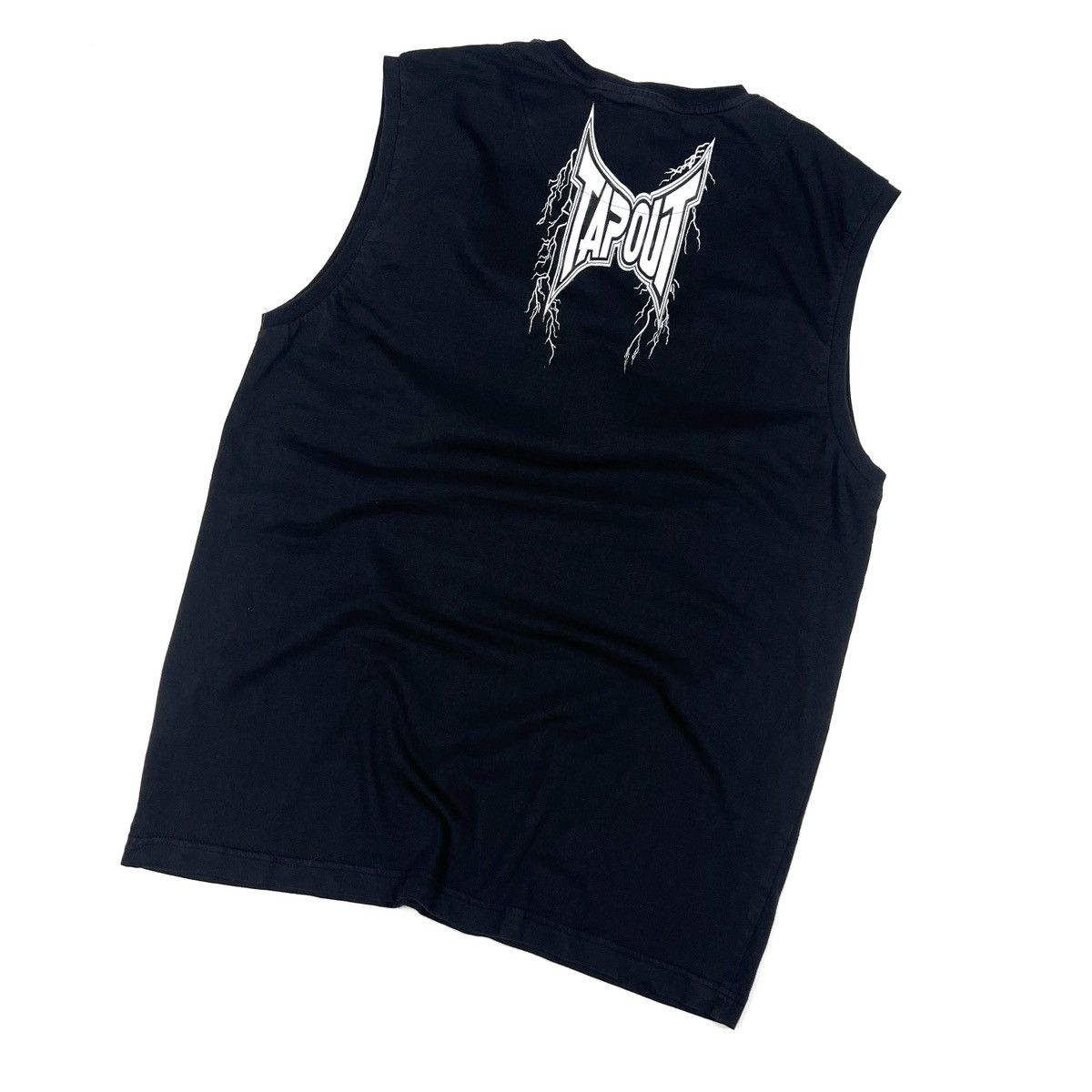 Tapout × Vintage Vintage Tapout Big Logo Black Cotton T Shirt Men’s Size L Size US L / EU 52-54 / 3 - 2 Thumbnail