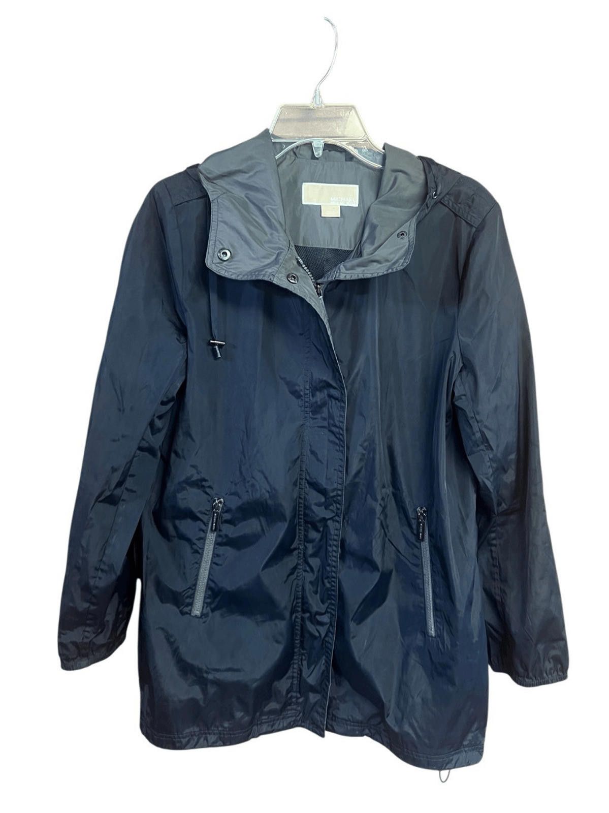 Michael Kors Michael Kors Windbreaker Jacket Sz S black Black/Gray Size S / US 4 / IT 40 - 1 Thumbnail