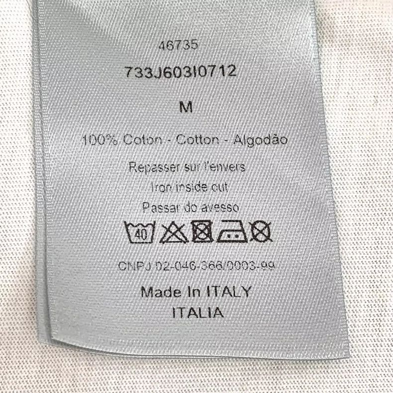 Dior Dior White bear print cotton round-neck short-sleeved T-shi Size US M / EU 48-50 / 2 - 7 Thumbnail