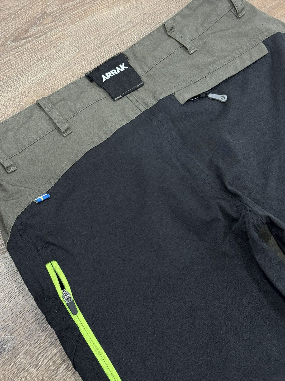 Other UK Arrak Outdoor Active Stretch Pants - Olive/Black Size US 31 - 10 Thumbnail