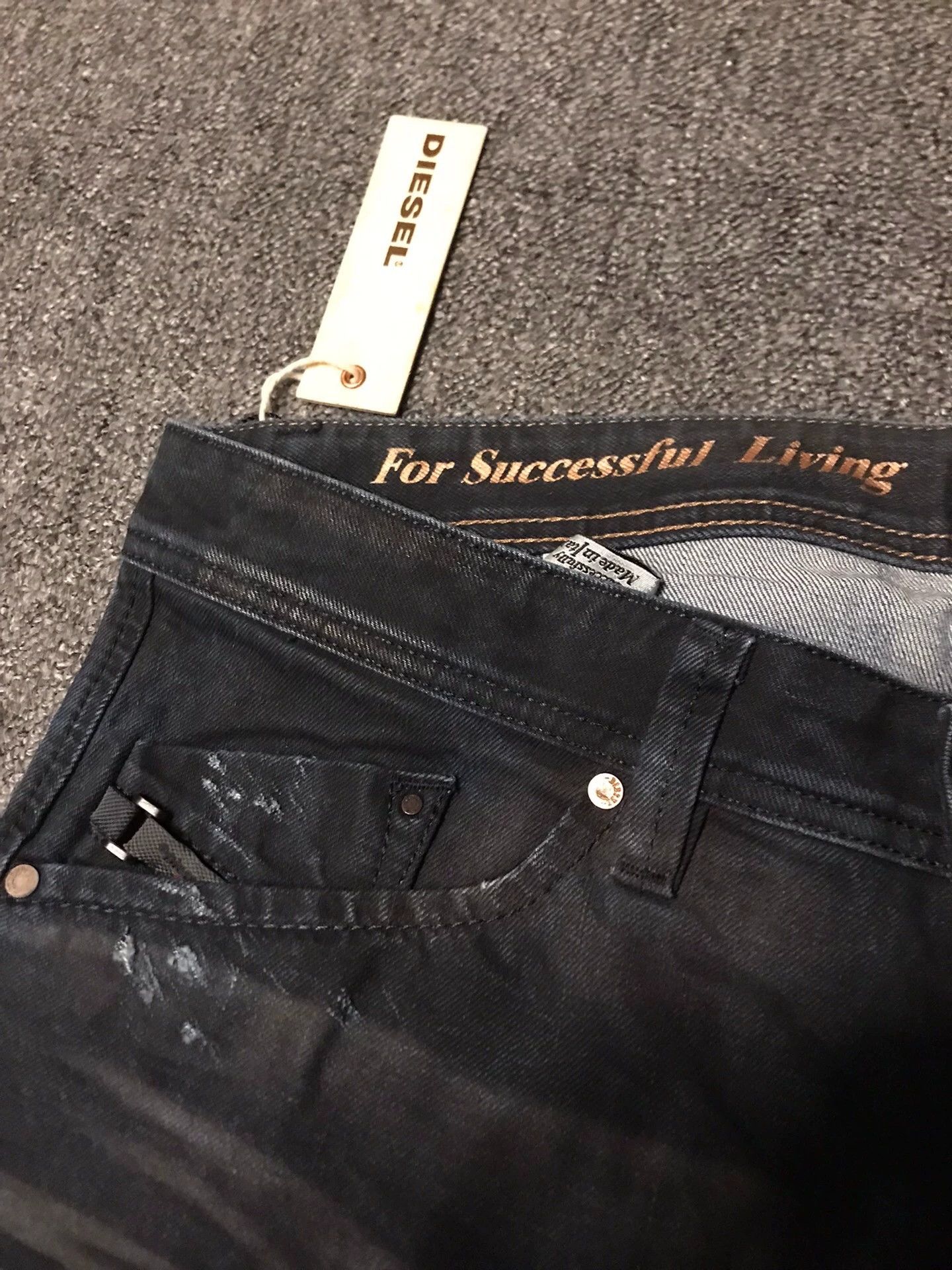 Diesel Diesel New 34W Italy Distressed Jeans Size US 34 / EU 50 - 4 Thumbnail