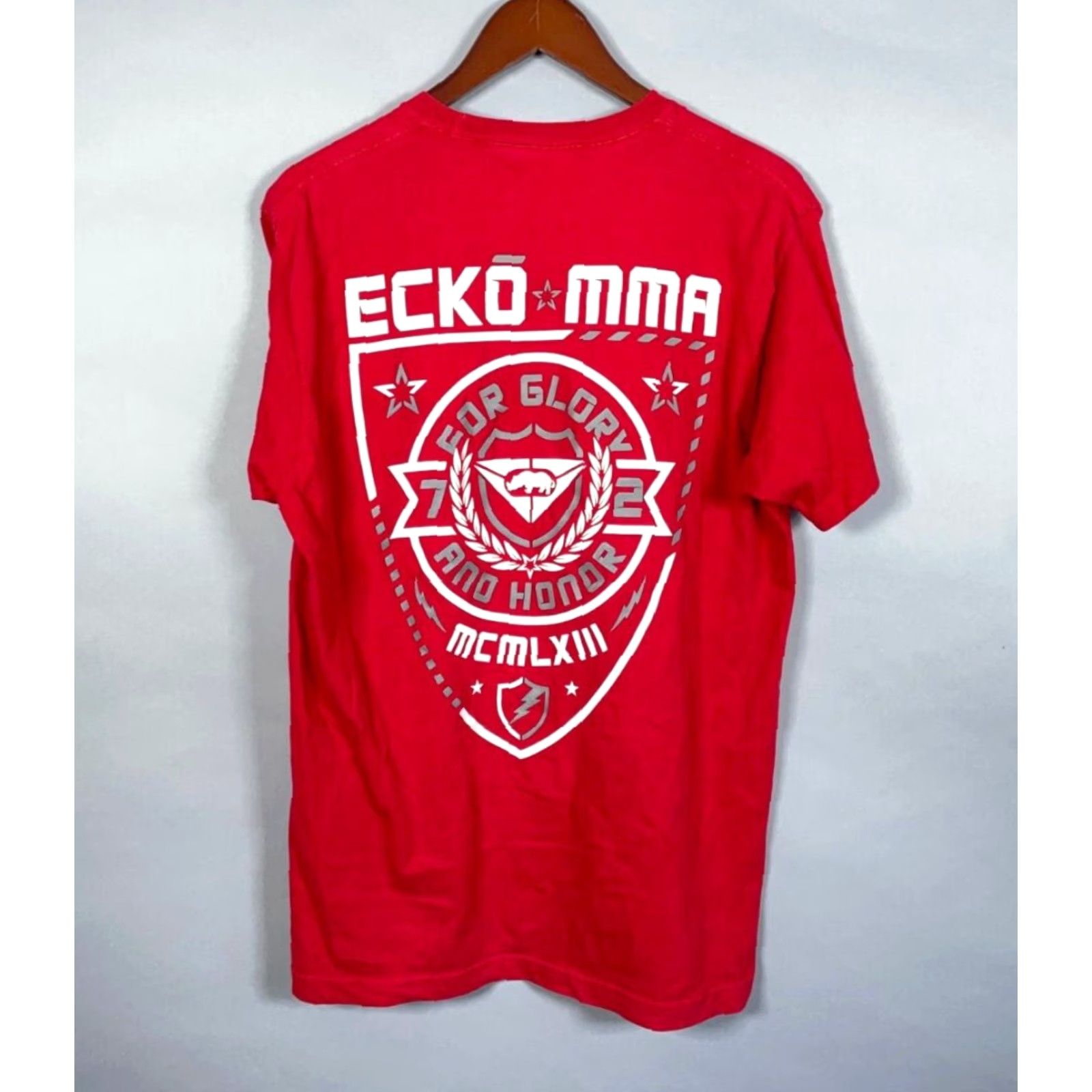 Ecko Unltd. VINTAGE Ecko Unltd. T-Shirt Main Point: MMA Graphic Red Short Sleeve Crew Neck Adult Large Men Slim Fit 2000s Hip Hop Retro - Mens Size US L / EU 52-54 / 3 - 3 Thumbnail