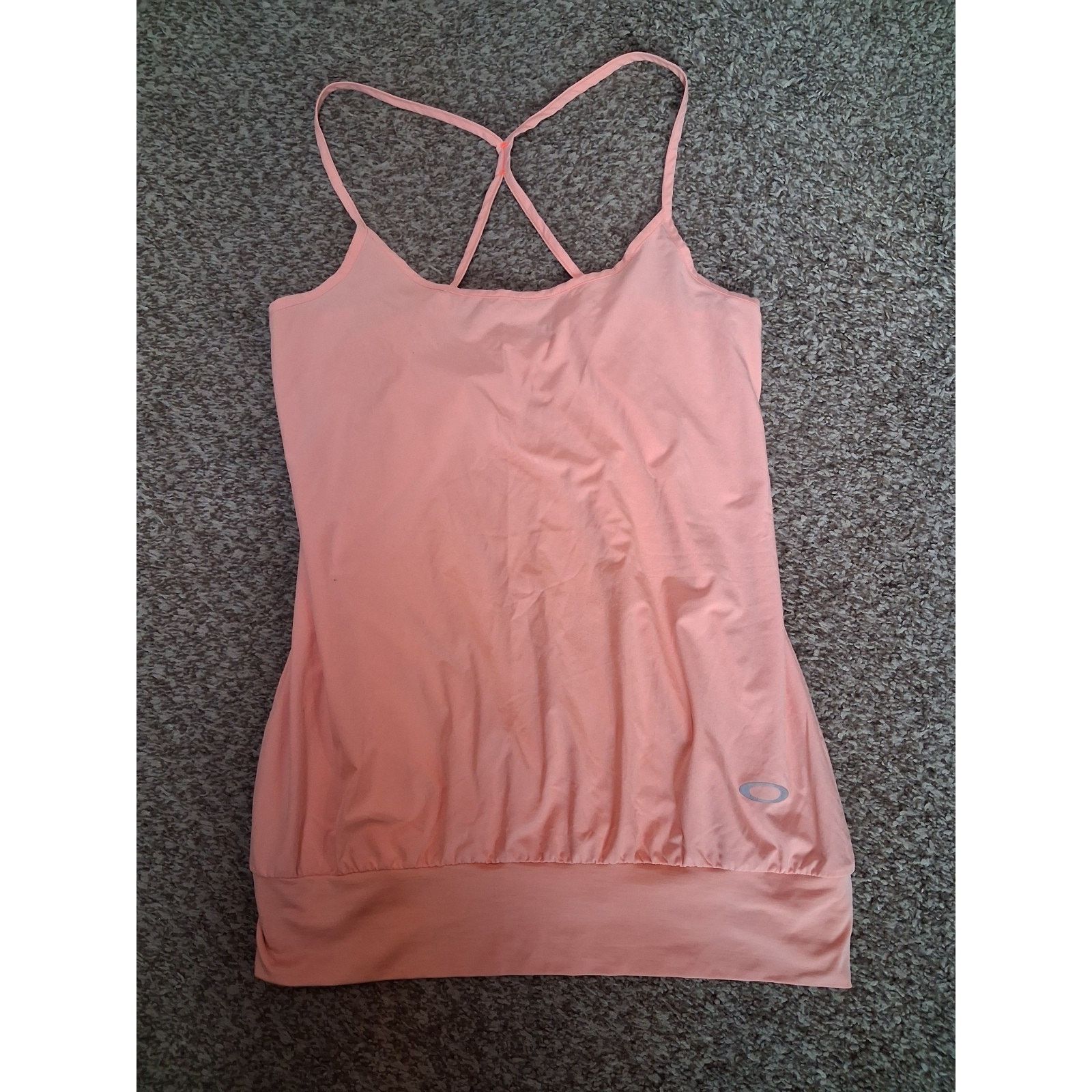 Oakley Oakley Pink Tank Top Women's M Athletic Stretch Racerback Size M / US 6-8 / IT 42-44 - 1 Thumbnail