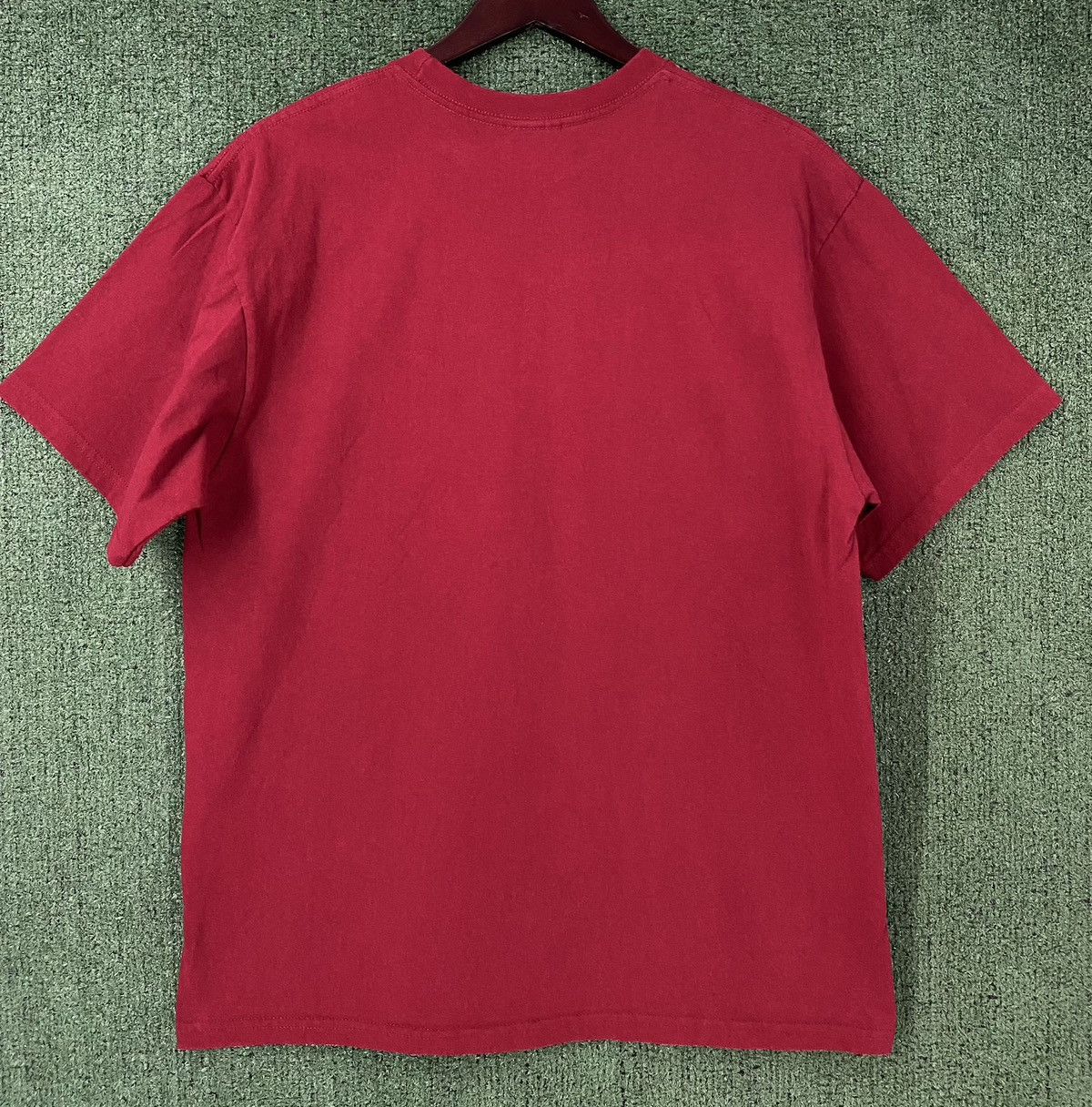 Nike Vintage 90’s Nike Embroidered Swoosh Burgundy T-Shirt Large Size US L / EU 52-54 / 3 - 5 Thumbnail