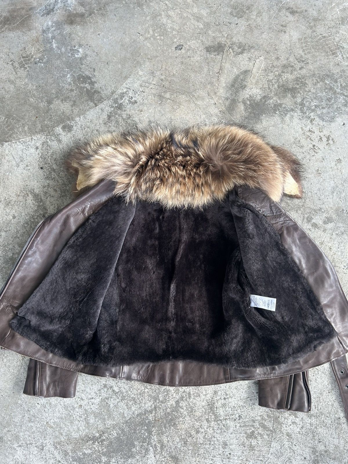 Balmain Balmain by Decarnin AW11 Brown Leather Fur Jacket Size US XS / EU 42 / 0 - 7 Thumbnail