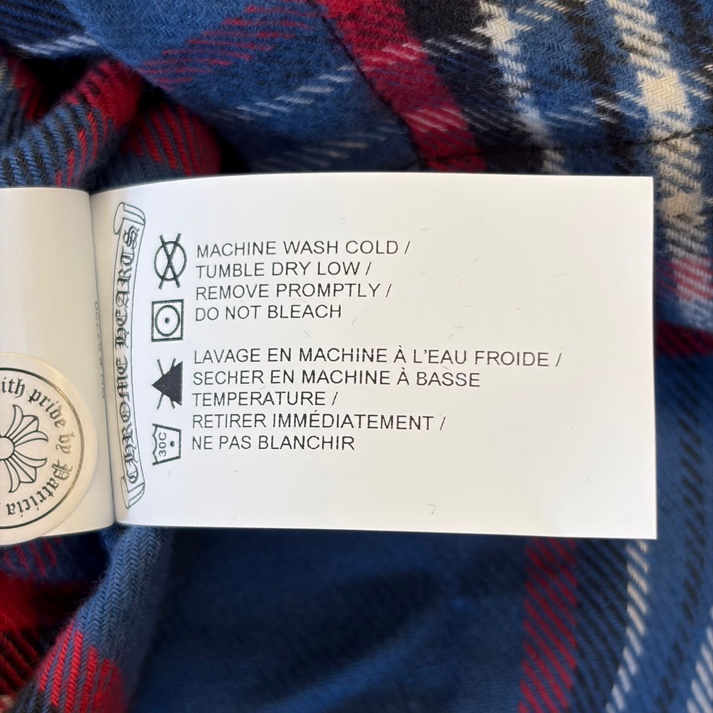 Chrome Hearts Chrome Hearts Blueberry Wine Harvester Plaid Shirt Size US S / EU 44-46 / 1 - 8 Thumbnail