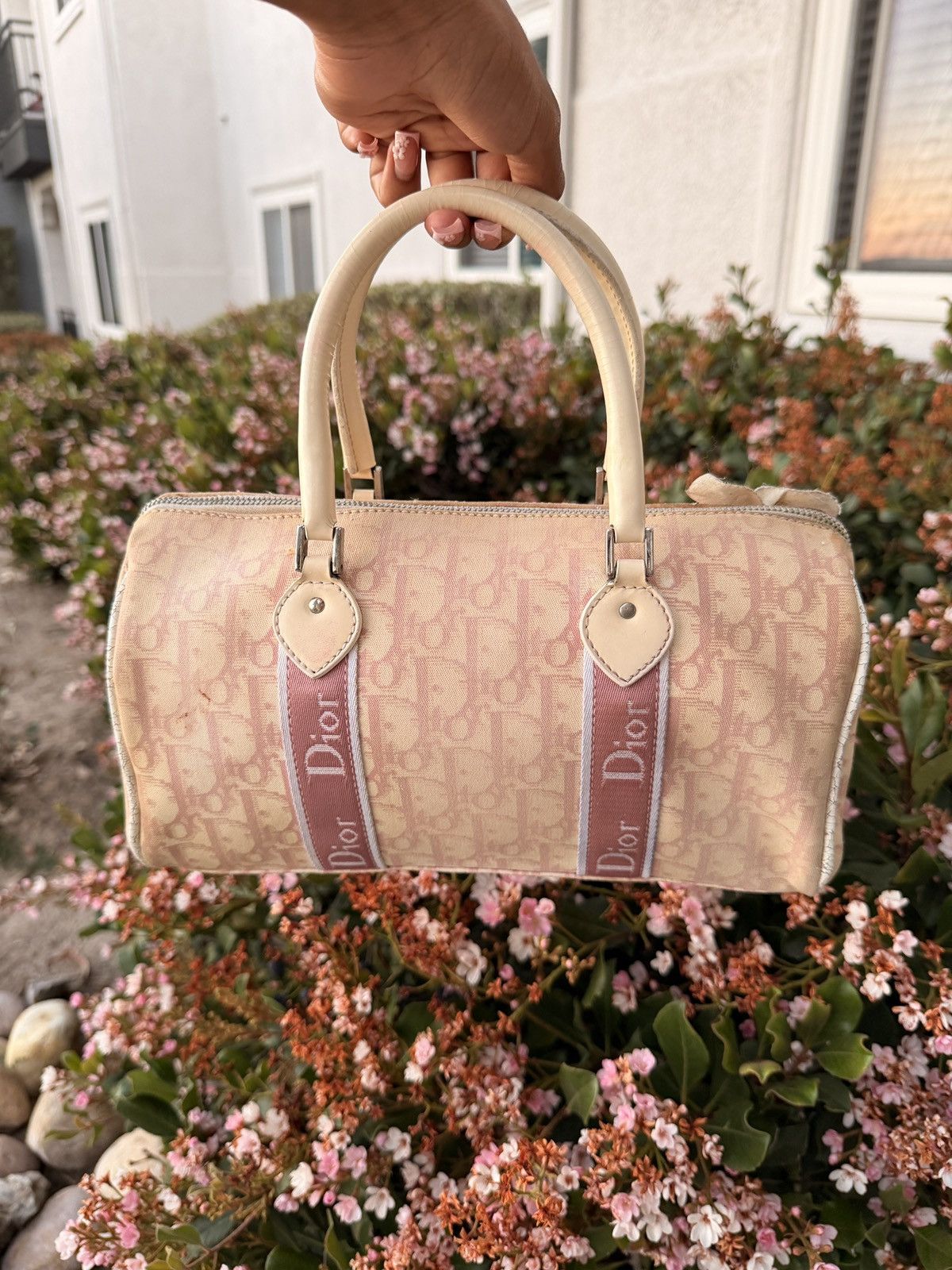 Dior PINK dior boston purse Size ONE SIZE - 2 Thumbnail