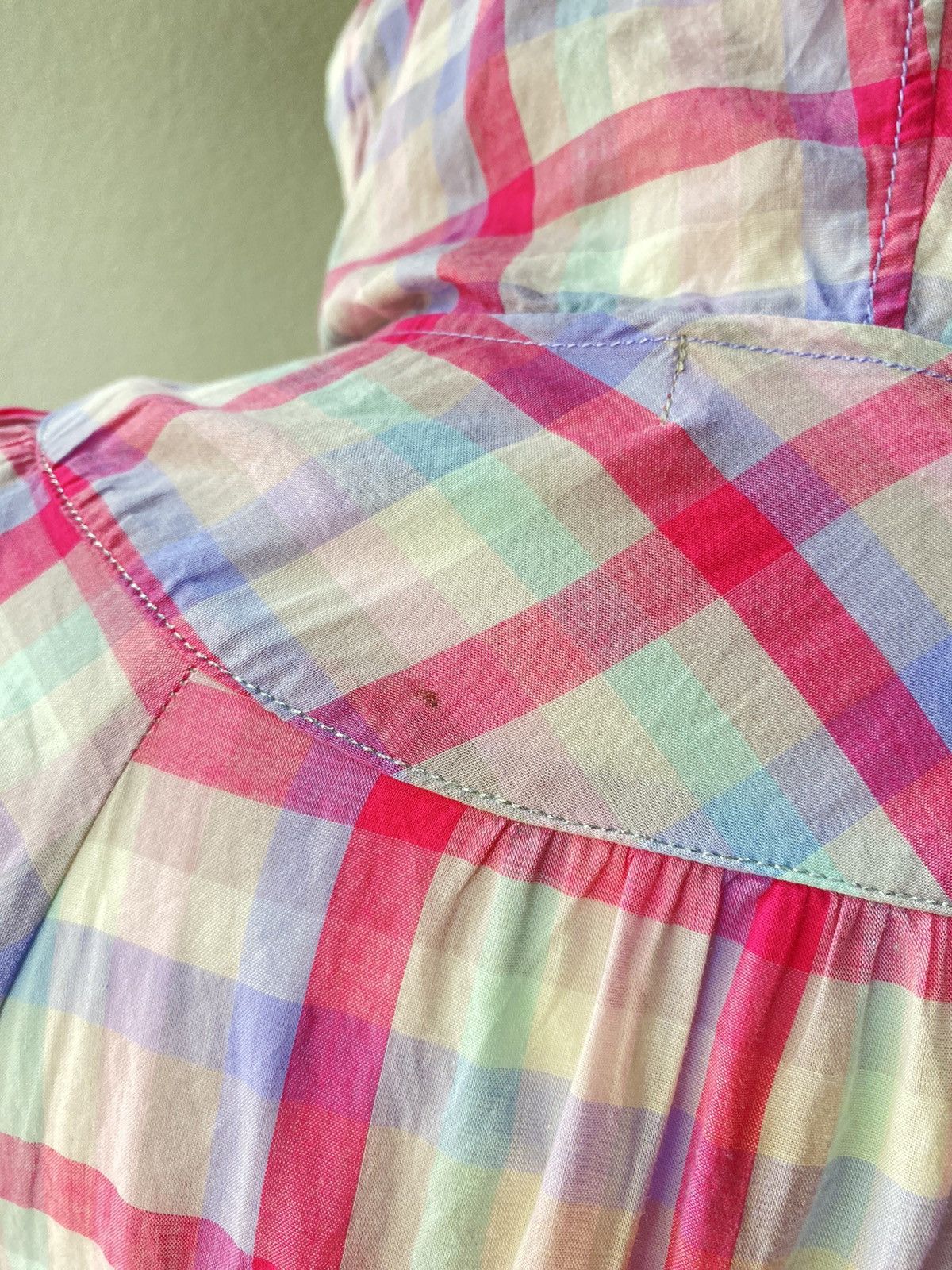 Designer × Japanese Brand Mezzo Piano For Candy Girts Pastel Plaid Hoodie. Size ONE SIZE - 13 Thumbnail