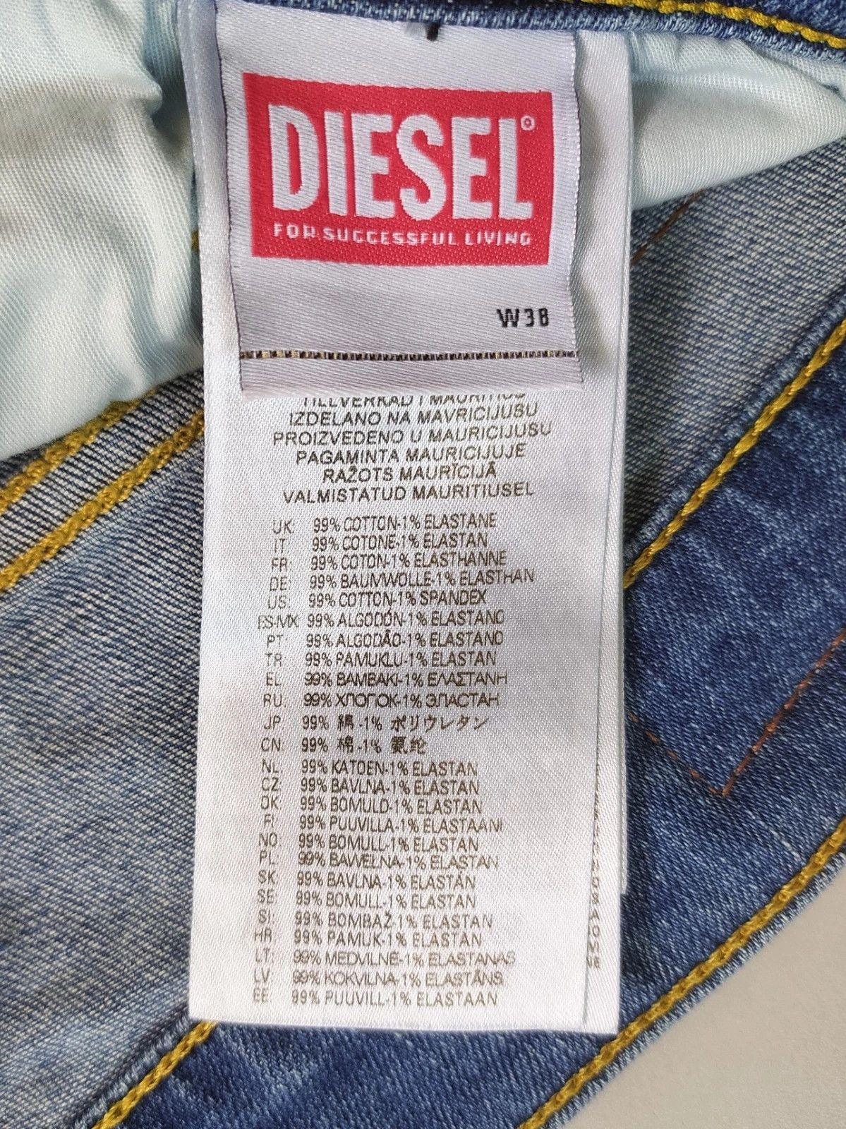 Diesel Diesel D-LUSTER L.30 MENS JEANS T/9941 Size US 38 / EU 54 - 7 Thumbnail