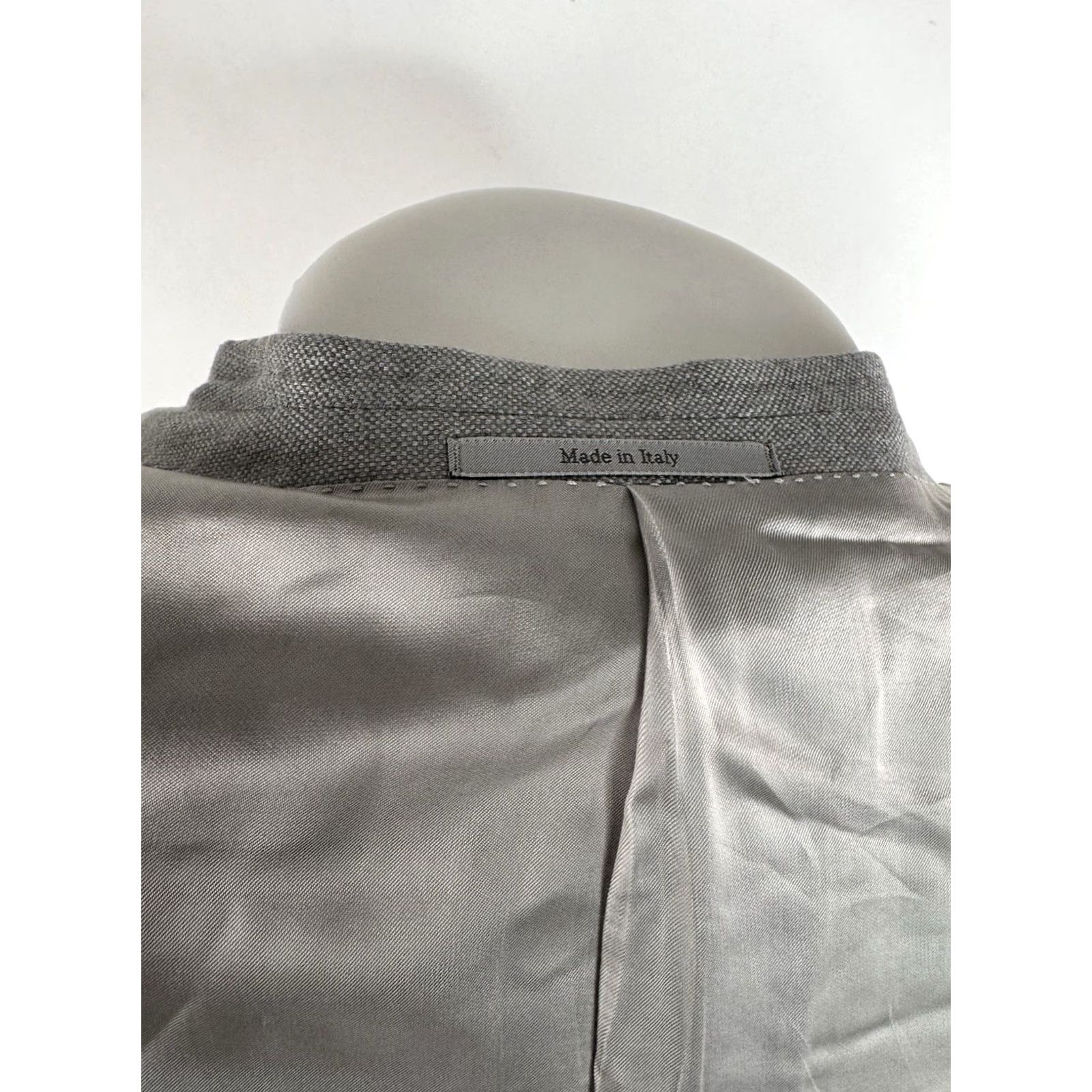 Ermenegildo Zegna ERMENEGILDO ZEGNA Blazer Jacket Men 42 Gray Cashmere Silk Blend EU 52 / US 42 Blazer Jacket Mens B2 Size 42R - 4 Thumbnail