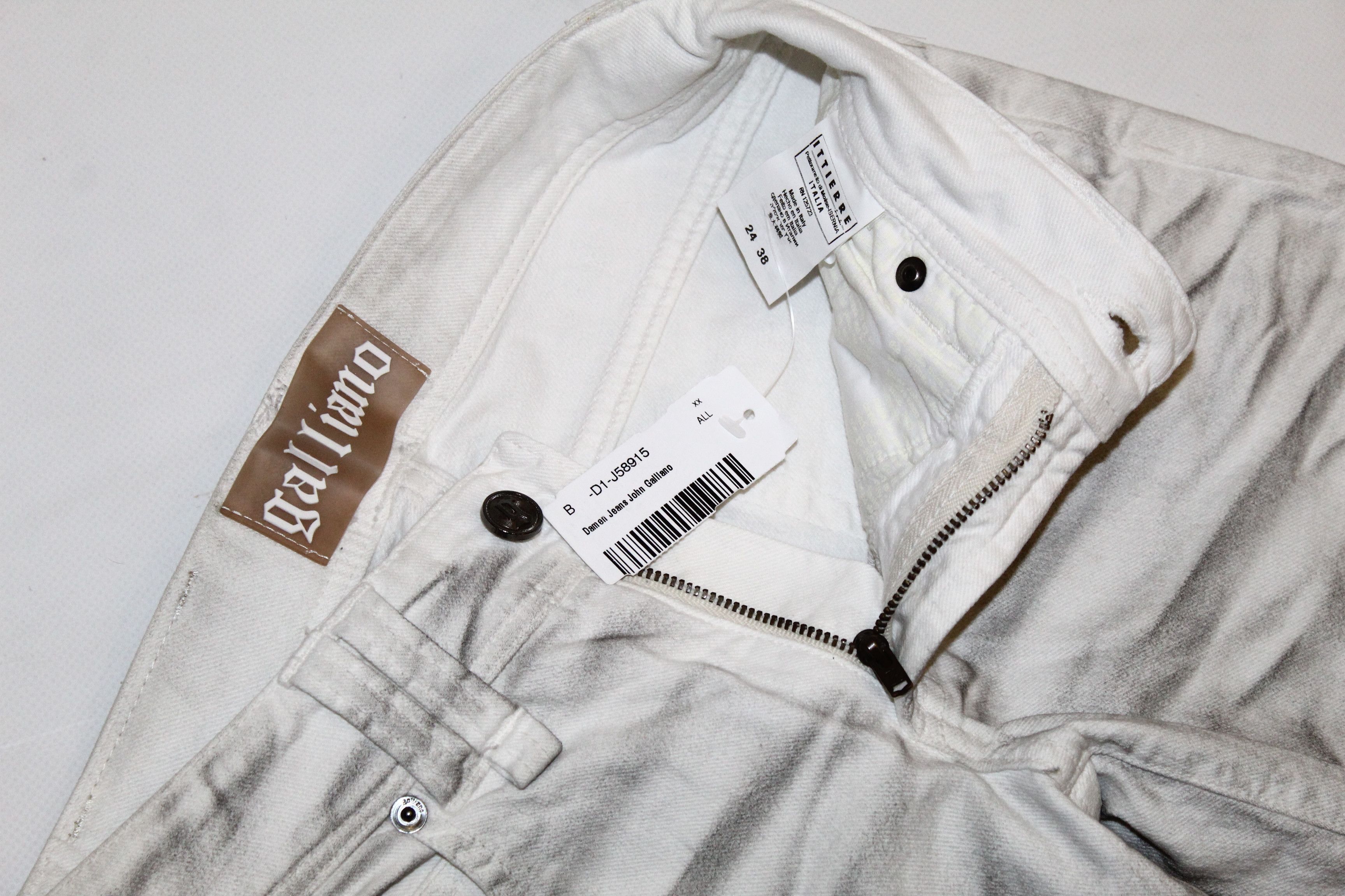 John Galliano John Galliano Garment Dyed Skinny Zipper Smoke Jeans Size 24" / US 00 / IT 34 - 5 Thumbnail
