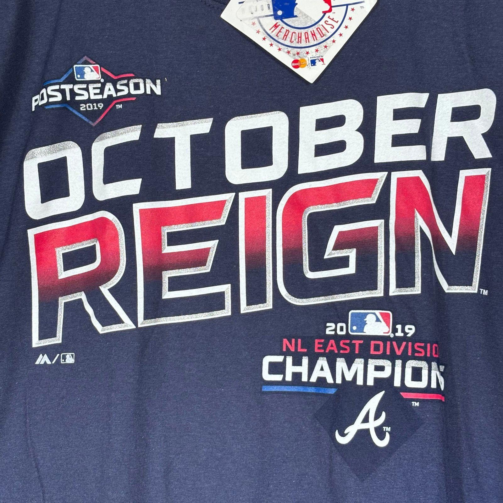 Majestic Majestic 2019 NL East Division Champs October Reign XL NWT Size US XL / EU 56 / 4 - 4 Thumbnail