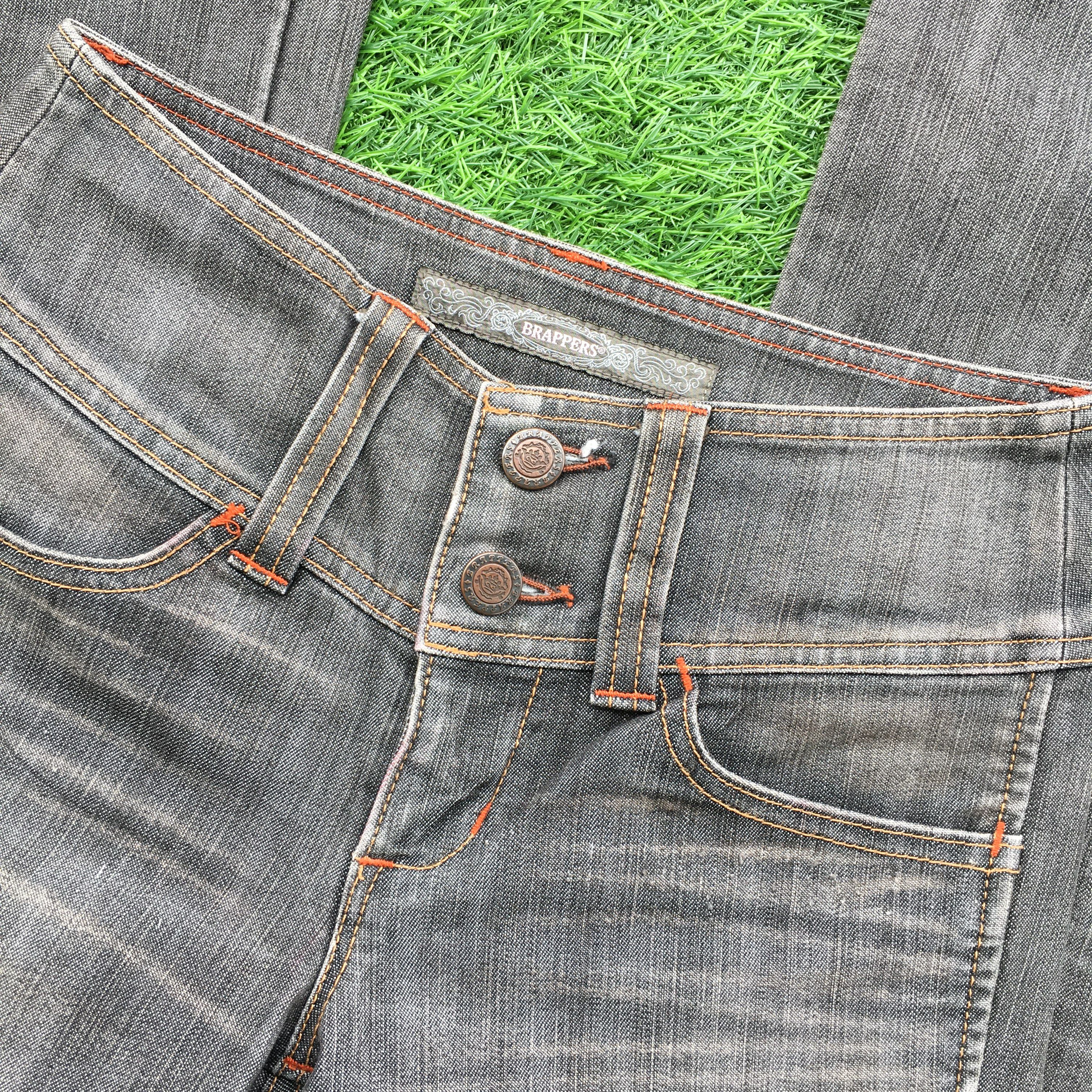 Japanese Brand Y2K Low Rise Flare Jeans D-1033 Size 22" - 5 Thumbnail