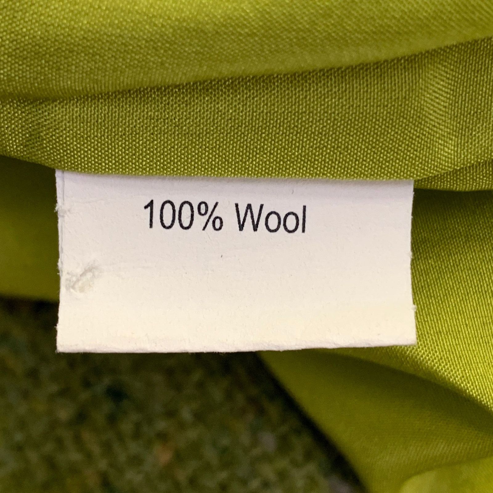 Other CHRIS BENZ Size 10 Green Wool Tweed Fringe Pencil Skirt Size 32" / US 10 / IT 46 - 6 Thumbnail